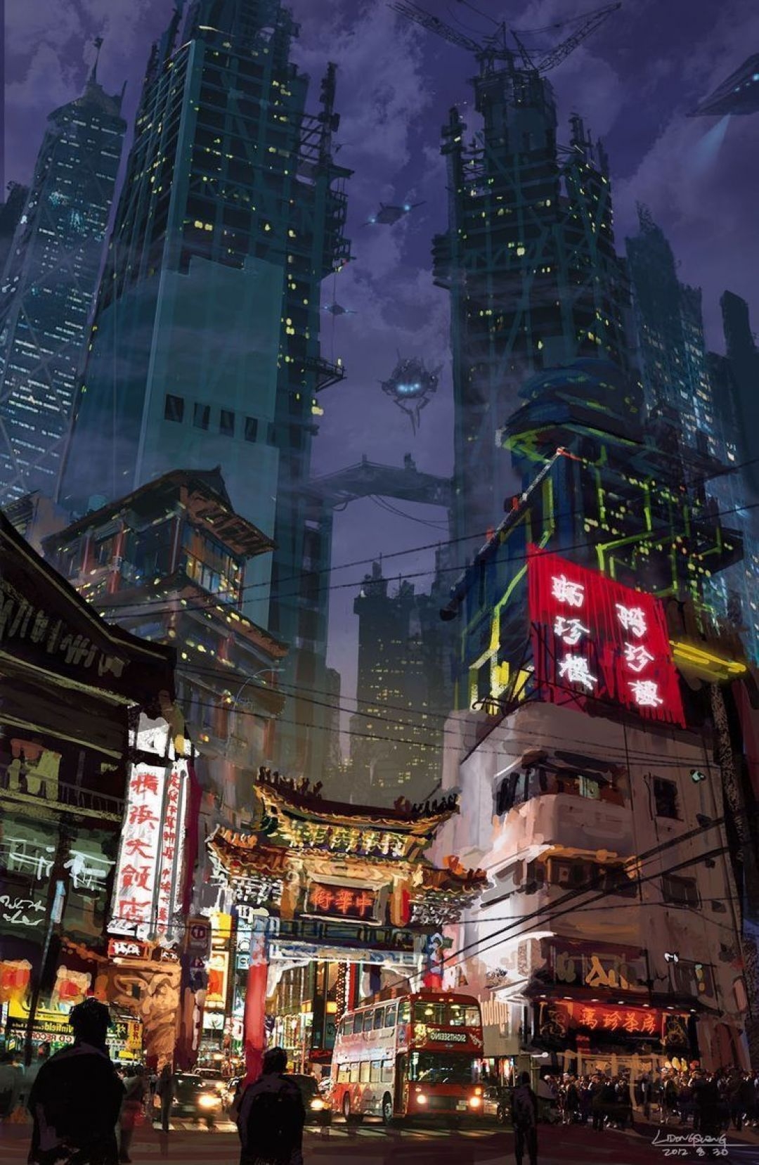 1080x1660 Japanese Anime City Anime Wallpaper Phone, Phone