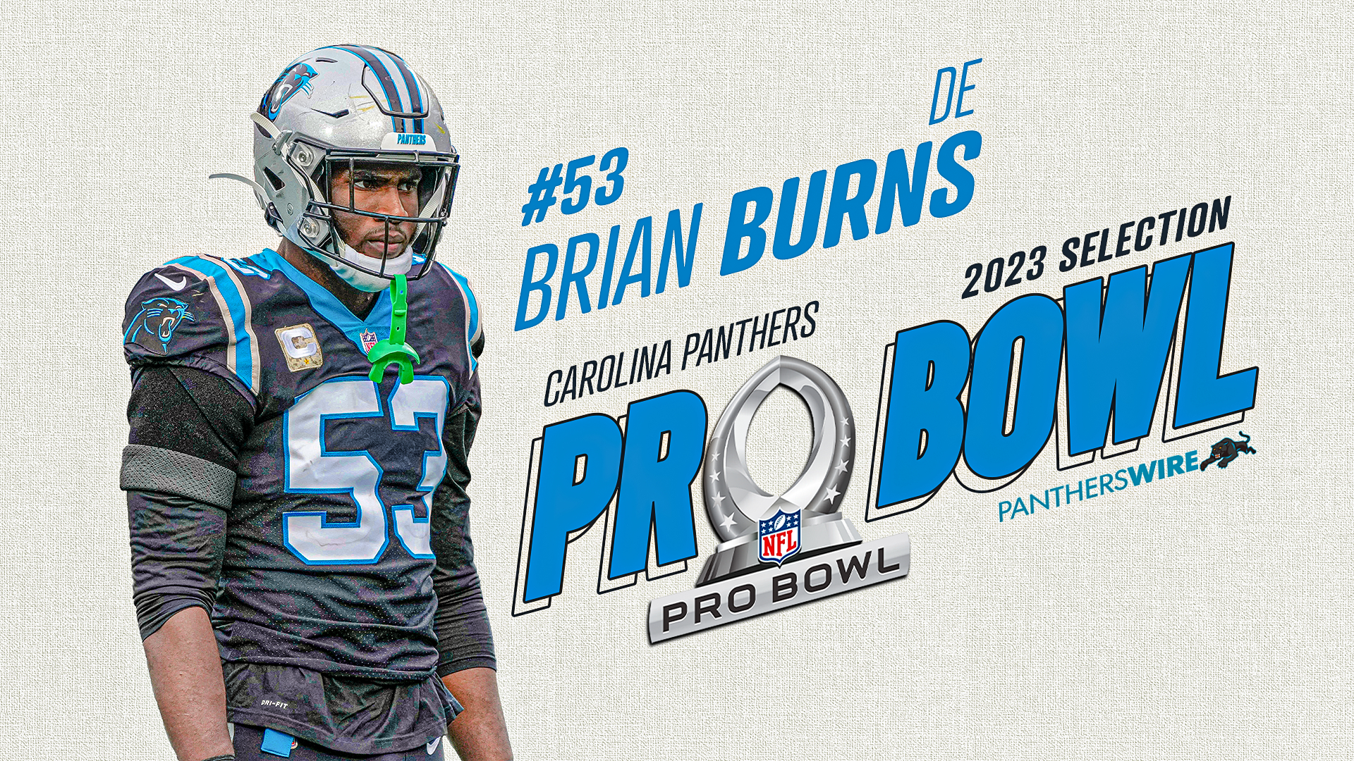 1920x1080 Panthers DE Brian Burns named starter for 2023 Pro Bowl Games, Desktop