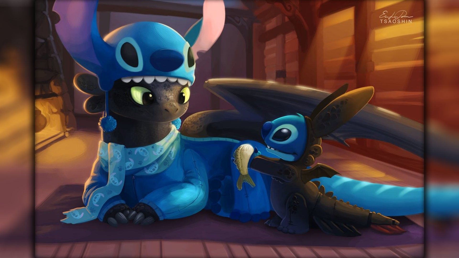 1920x1080 Lilo and Stitch, Dragon, Toothless, How to Train Your Dragon, Stitch Wallpaper HD / Desktop and Mobile Background, Desktop