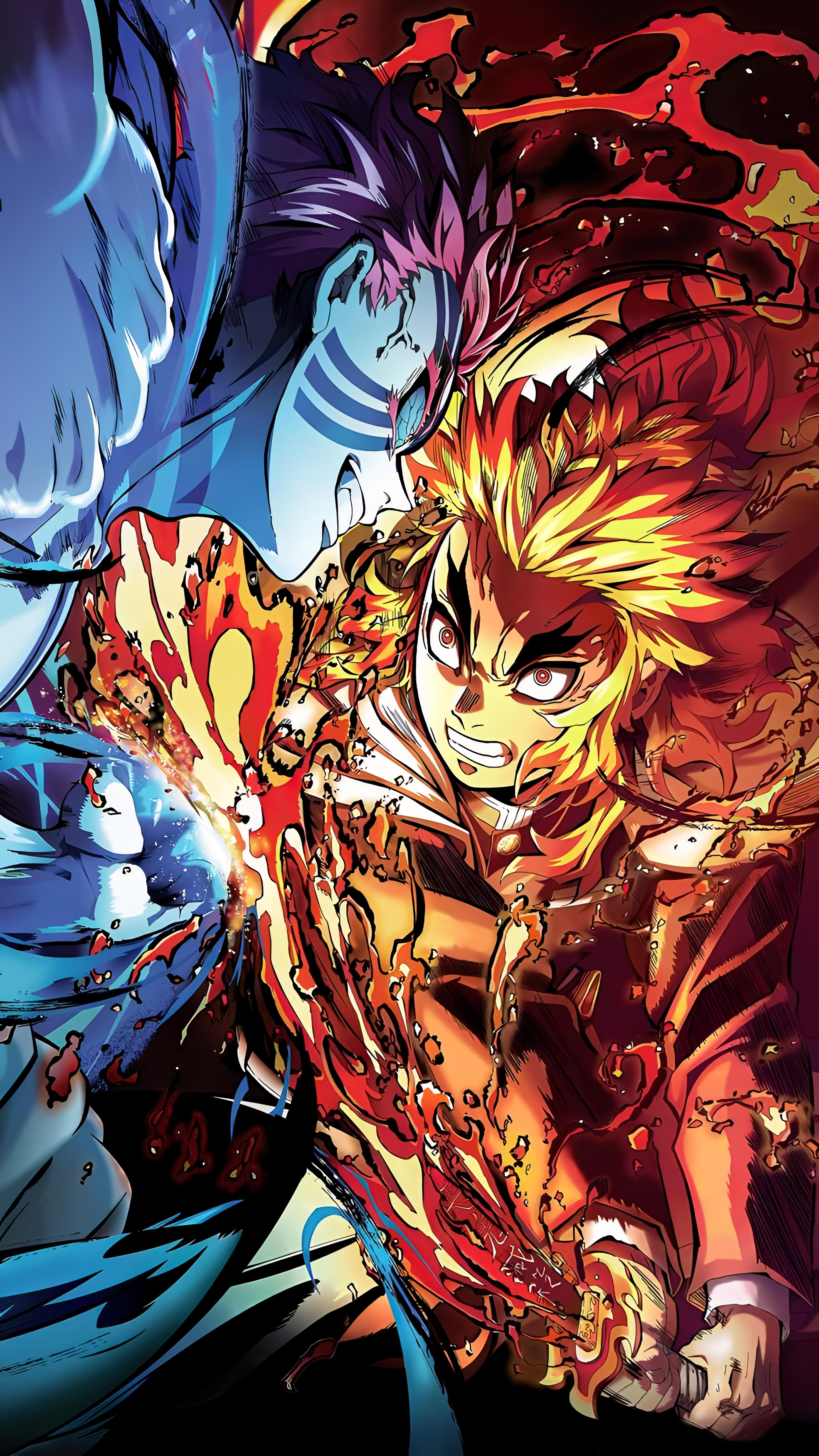 2950x5240 Rengoku Kyojuro Wallpaper, Phone