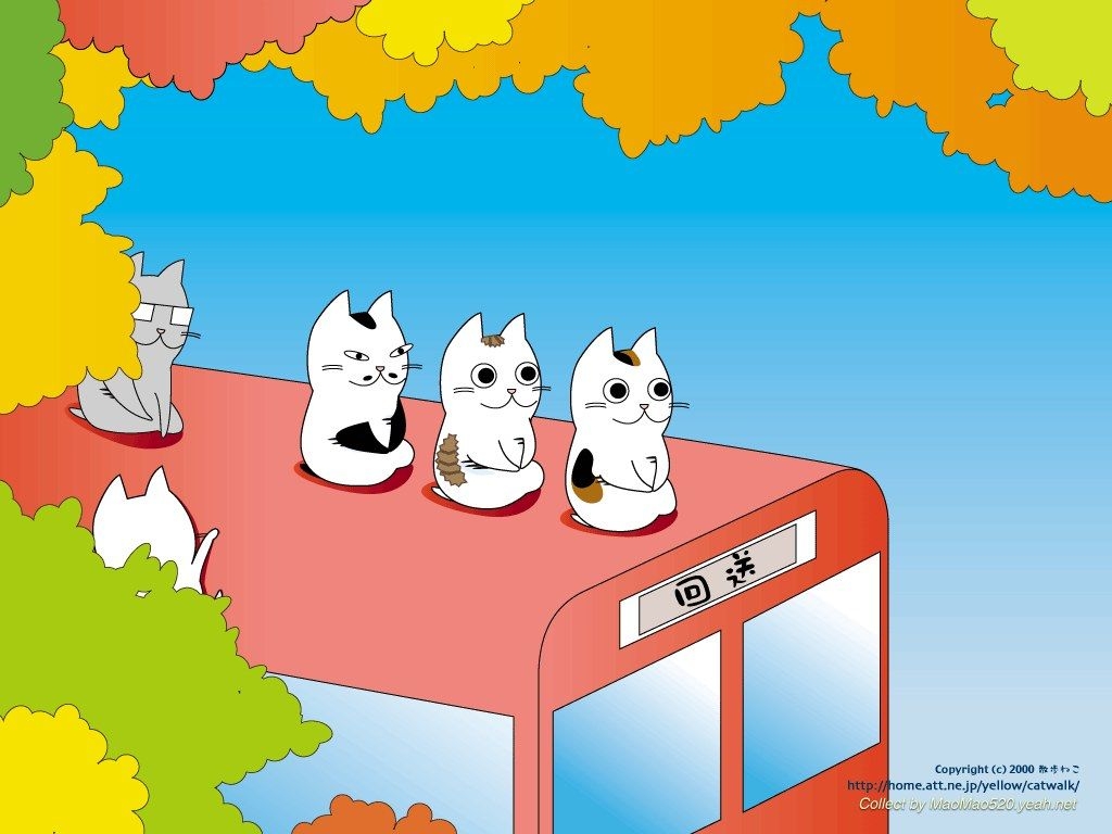 1030x770 Wallpaper cat cartoon, Desktop