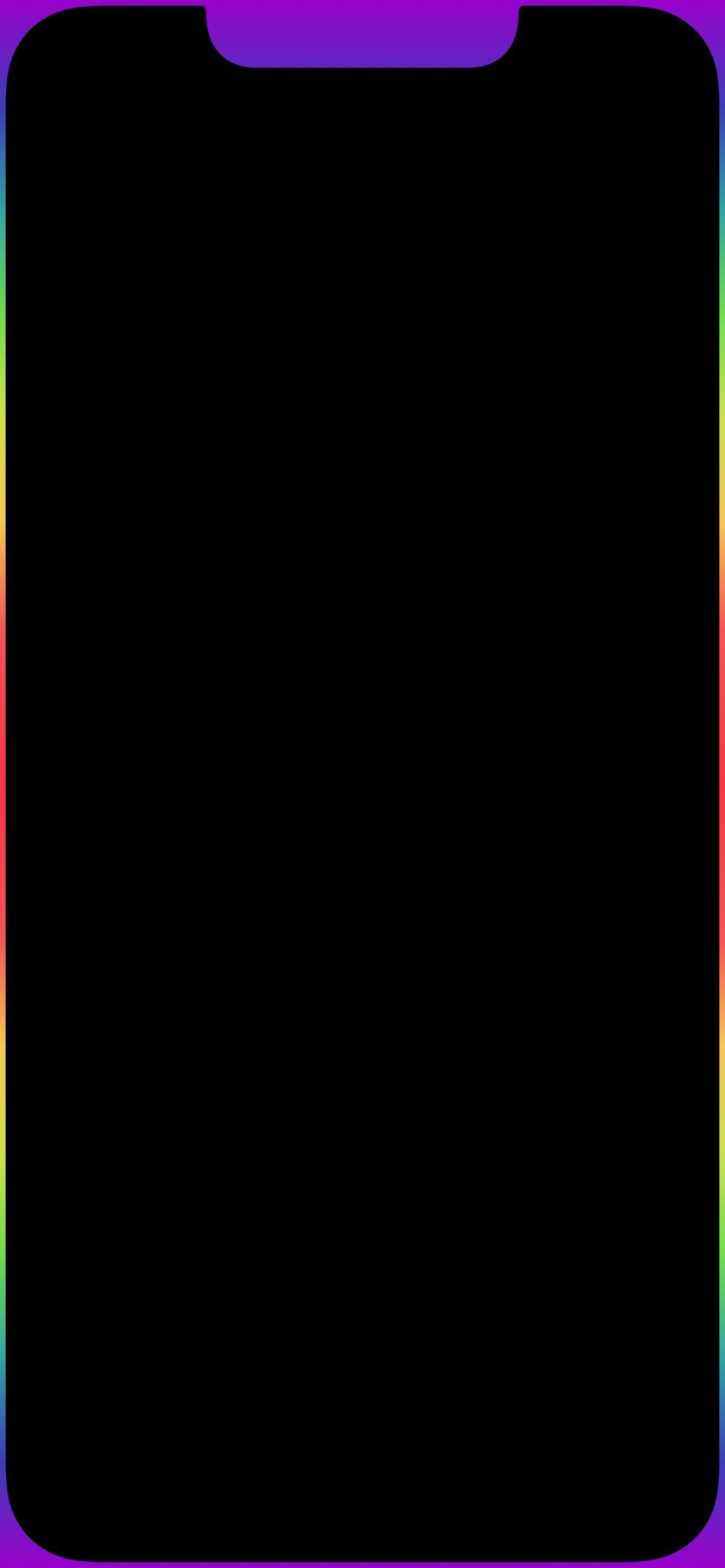 1170x2540 iPhone 13 rainbow border (), Phone