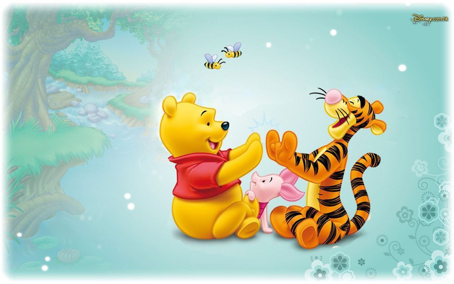 1920x1200 Tigger Piglet And Winnie The Pooh Baby Cartoon Disney HD Wallpaper , Wallpaper13.com, Desktop