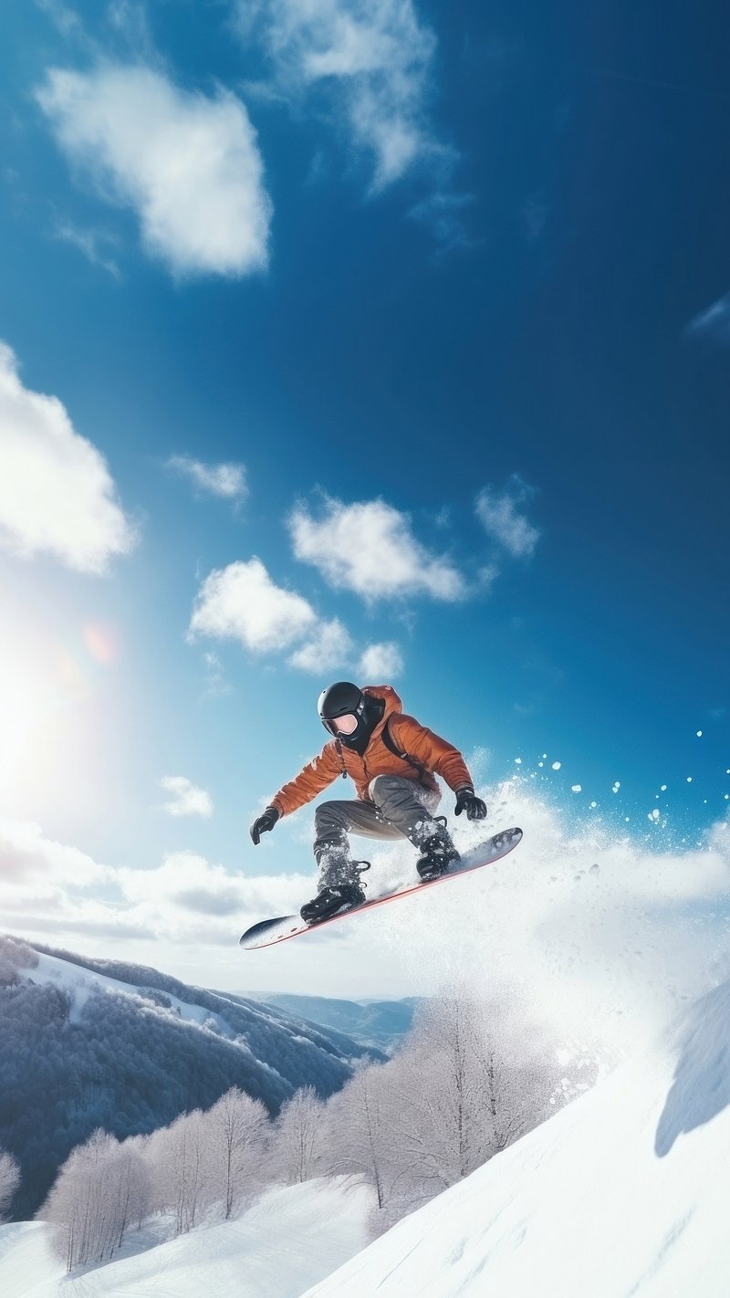 800x1430 Snowboard Jump Image Wallpaper, Phone