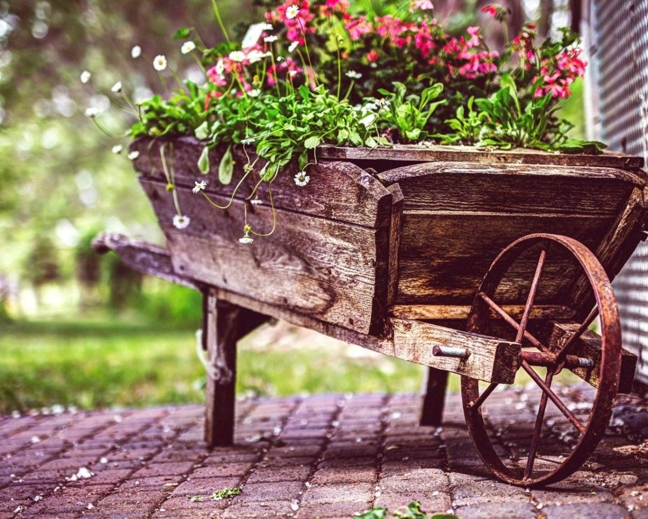 1280x1030 Vintage Flower Pot  Resolution HD 4k Wallpaper, Desktop