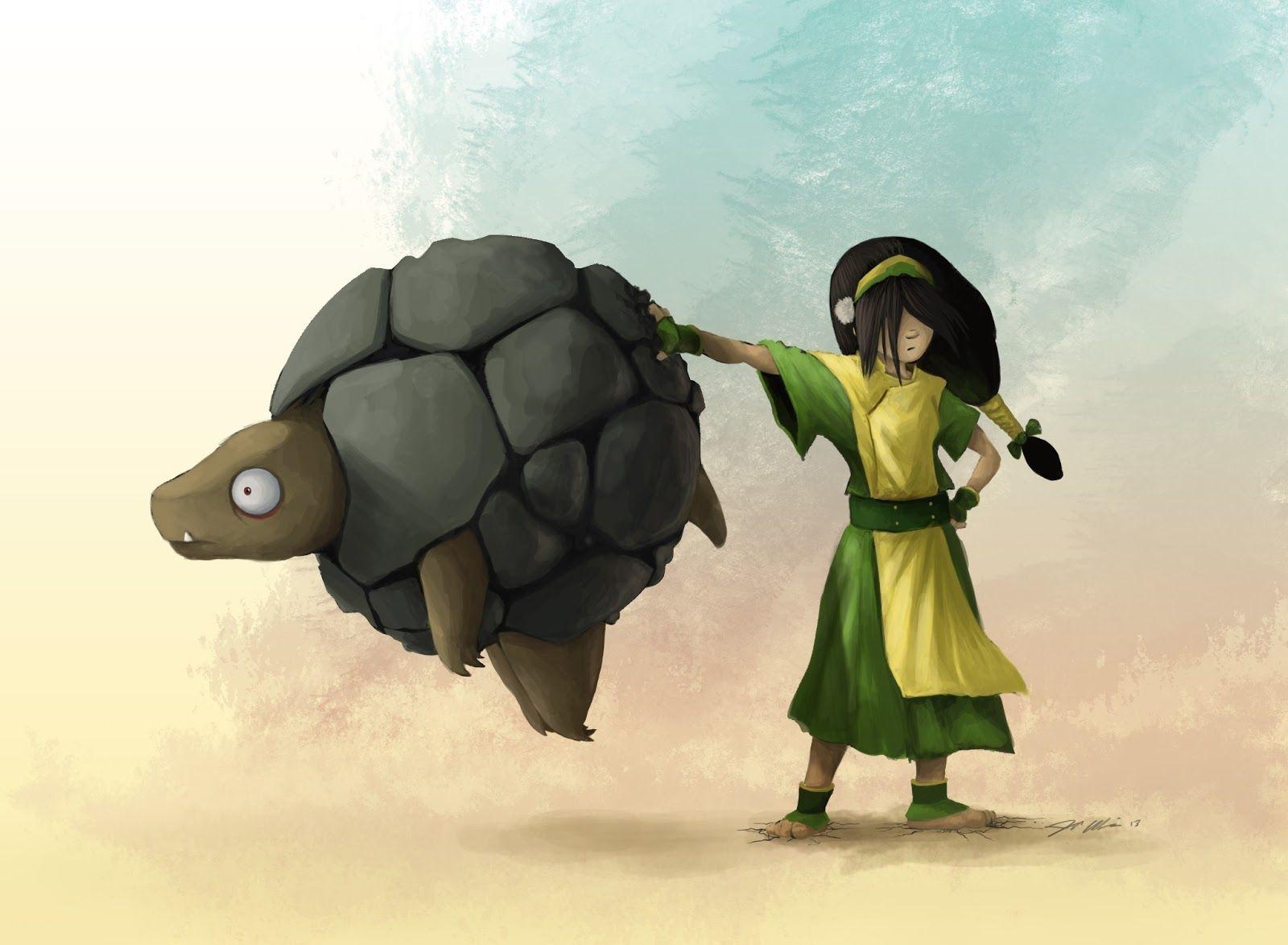 1600x1180 Toph and her Golem, Desktop