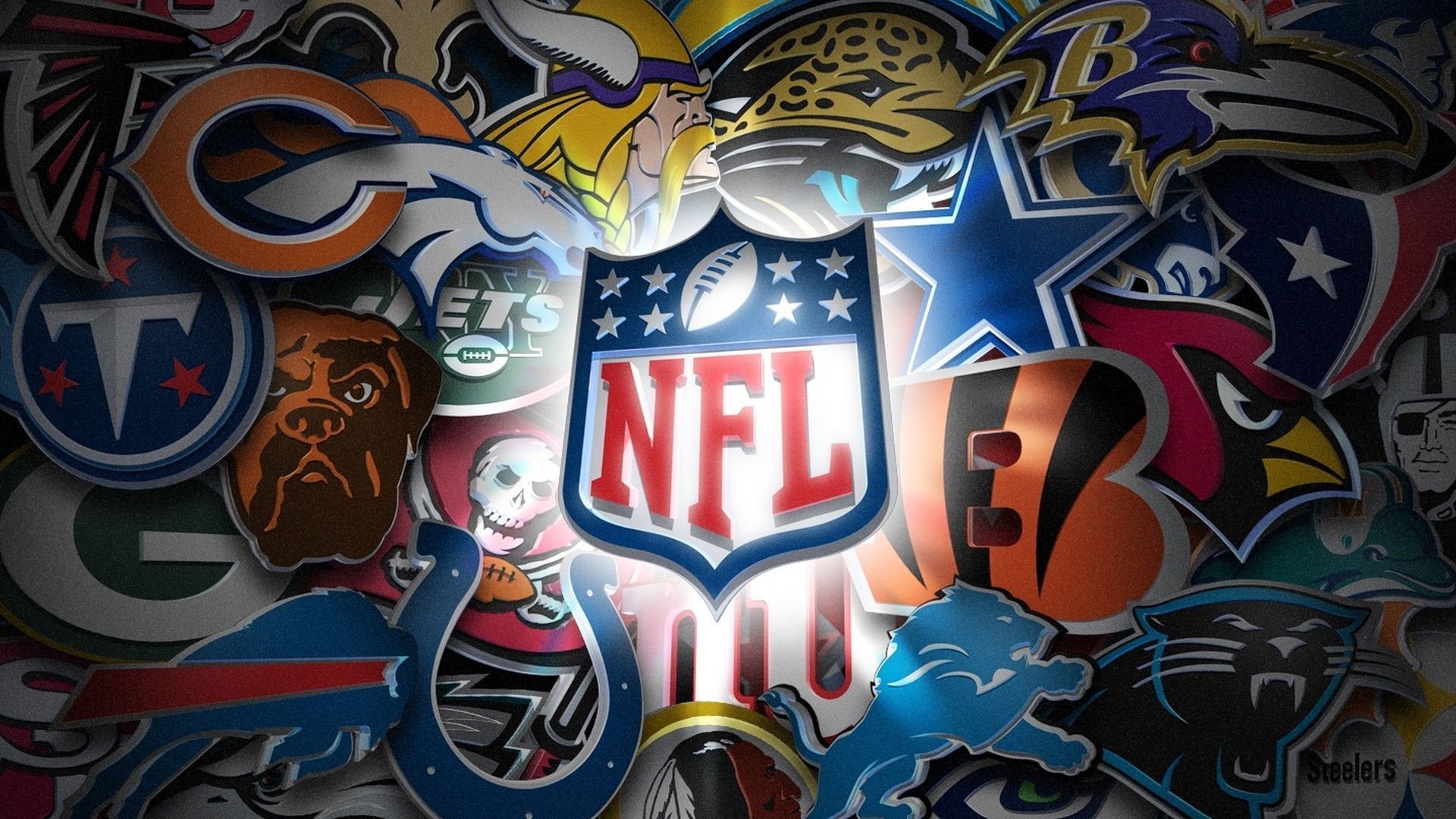 1920x1080 Cool NFL Mac Background NFL Football Wallpaper. Nfl teams logos, Football wallpaper, Nfl logo, Desktop