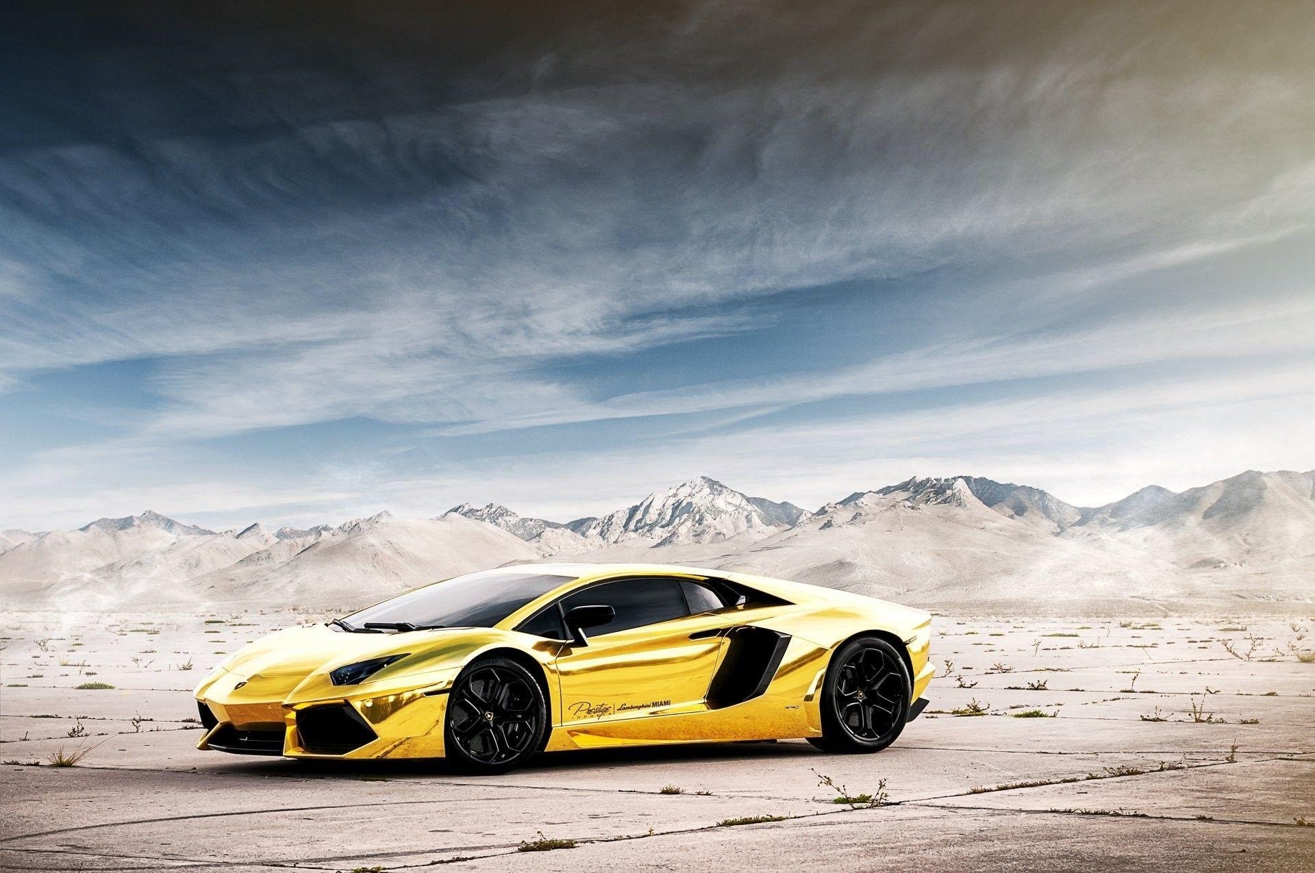 1920x1280 Gold Lamborghini Wallpaper, Desktop