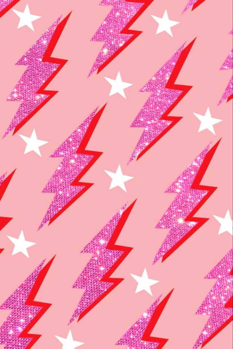 810x1200 Download Preppy Glitter Lightning Wallpaper, Phone