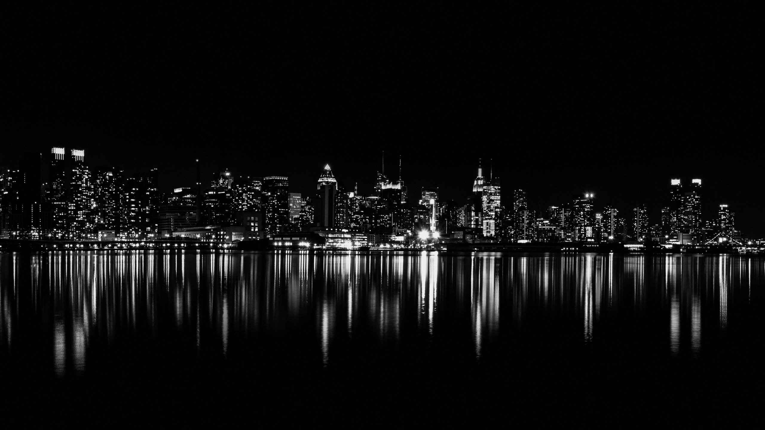 2560x1440 New York Wallpaper 4K, 5K, Night City, Desktop