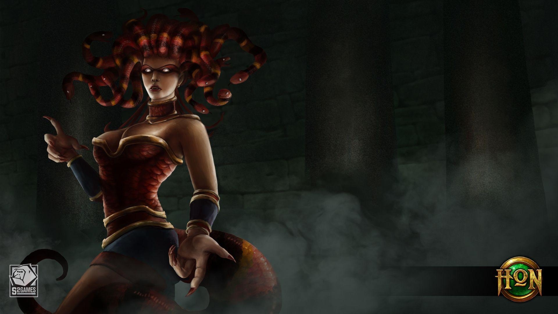 1920x1080 Coral Snake Medusa Wallpaper. Heroes of Newerth Lore, Desktop