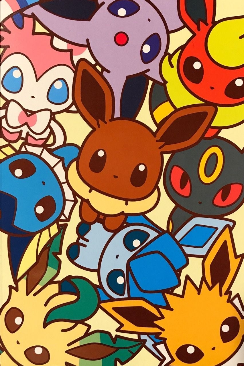 860x1280 Eeveelutions. Pokemon eeveelutions, Pokemon eevee, Cute pokemon wallpaper, Phone