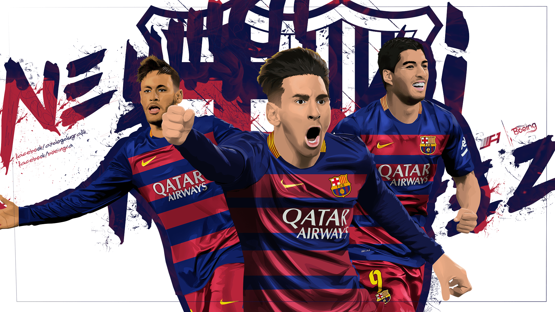 1920x1080 Messi Suarez Neymar Wallpaper, Desktop