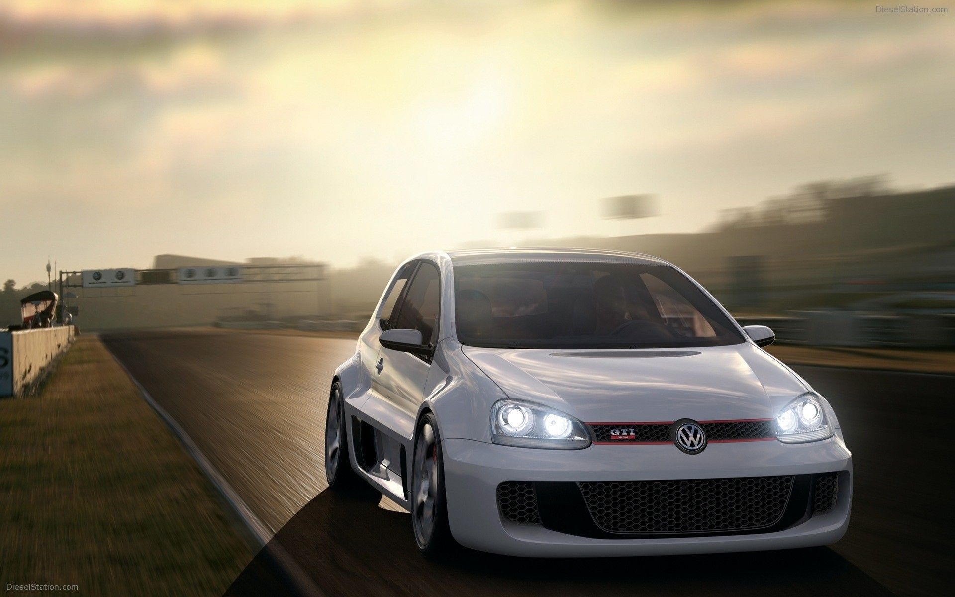 1920x1200 Volkswagen Golf GTI W12 650 Widescreen Exotic Car Wallpaper of 16, Diesel Station, Desktop