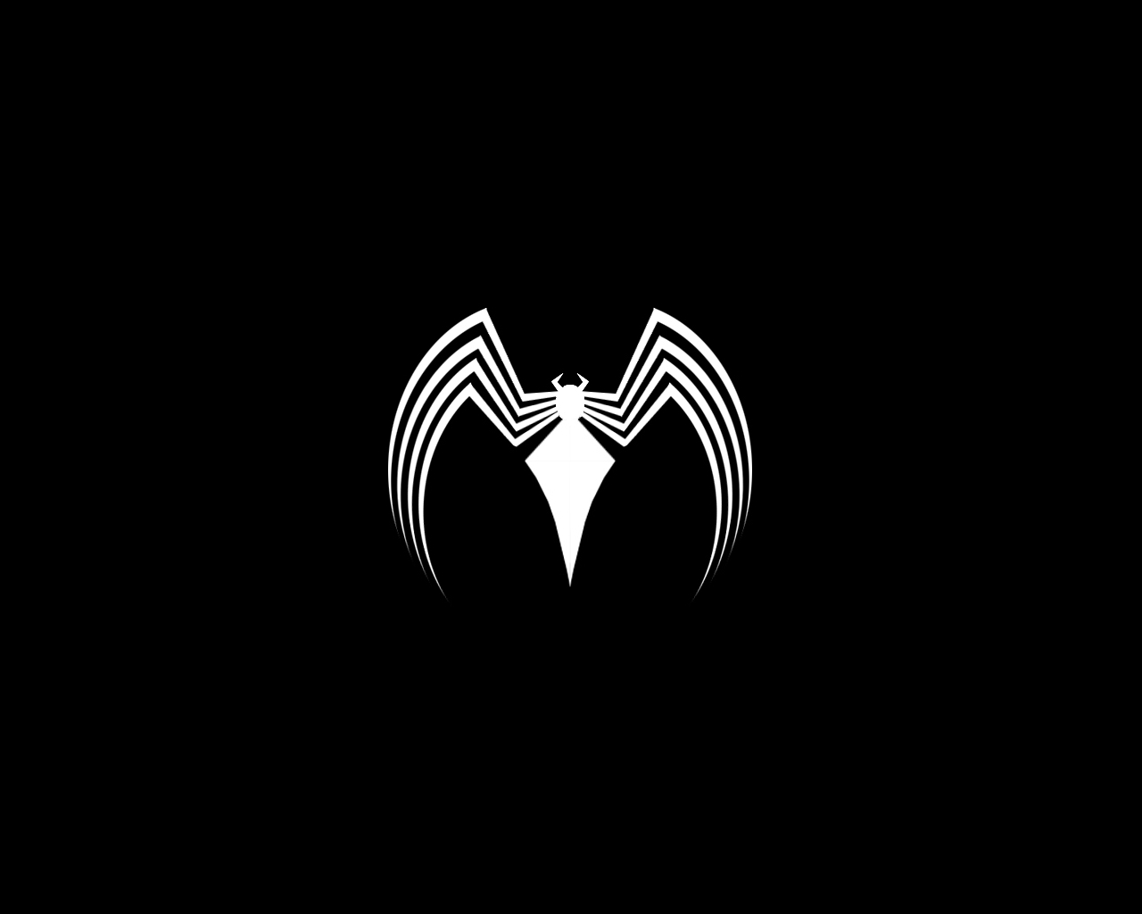 1280x1030 Spider Man Spider Man Logo Venom Black Background Wal, Desktop