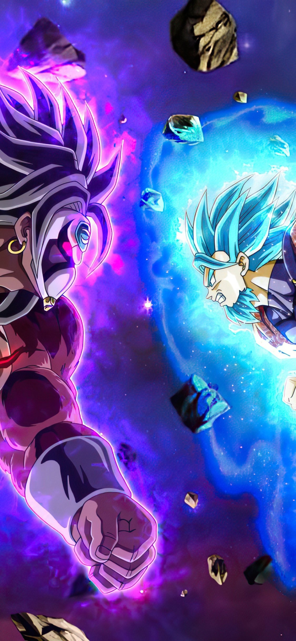 1130x2440 Saiyan OC Vs Dark Broly iPhone XS, iPhone iPhone X HD 4k Wallpaper, Image, Background, Photo and Picture, Phone