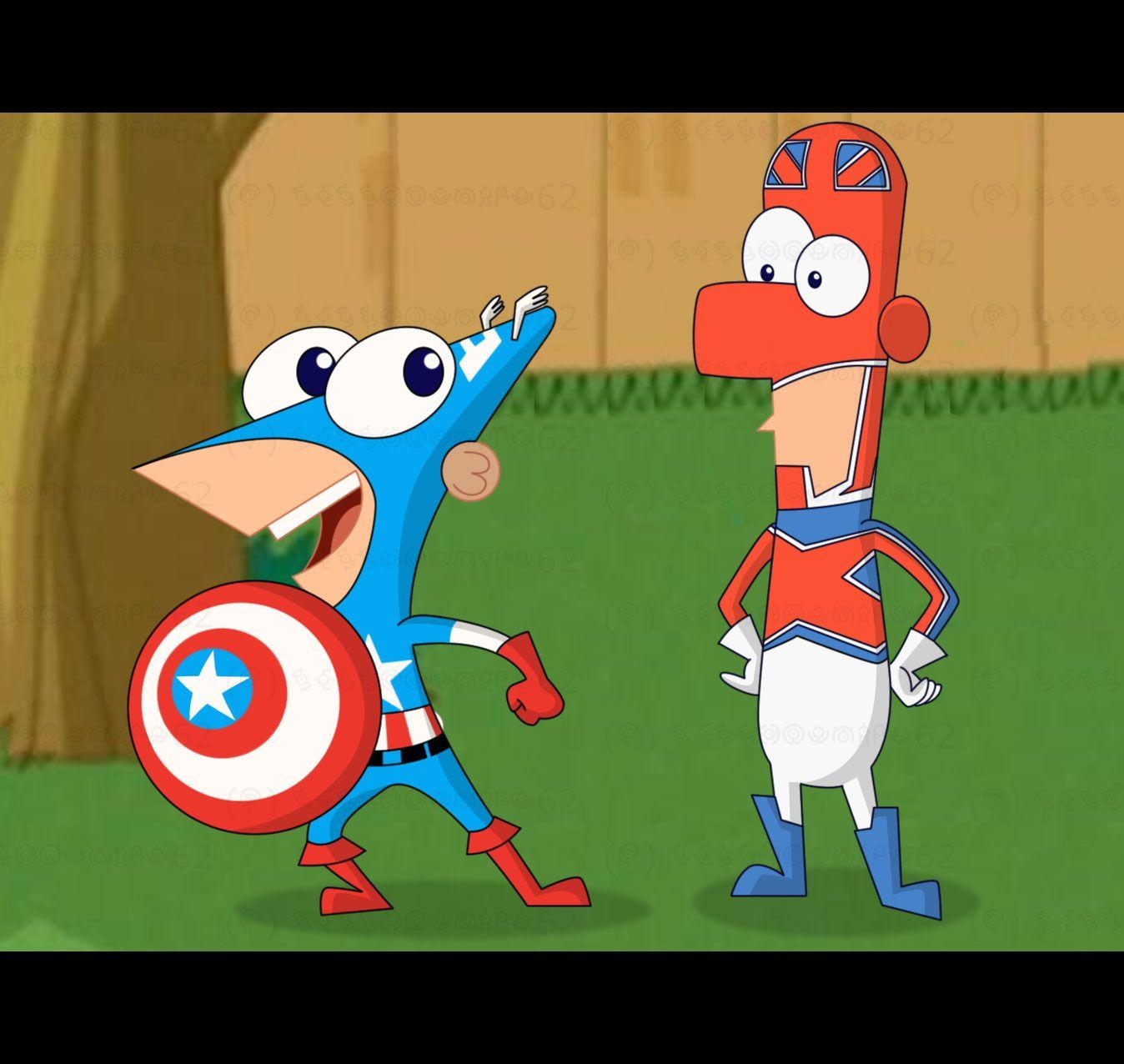 1350x1280 Phineas And Ferb. Phineas and Ferb Marvel Superheroes, Desktop