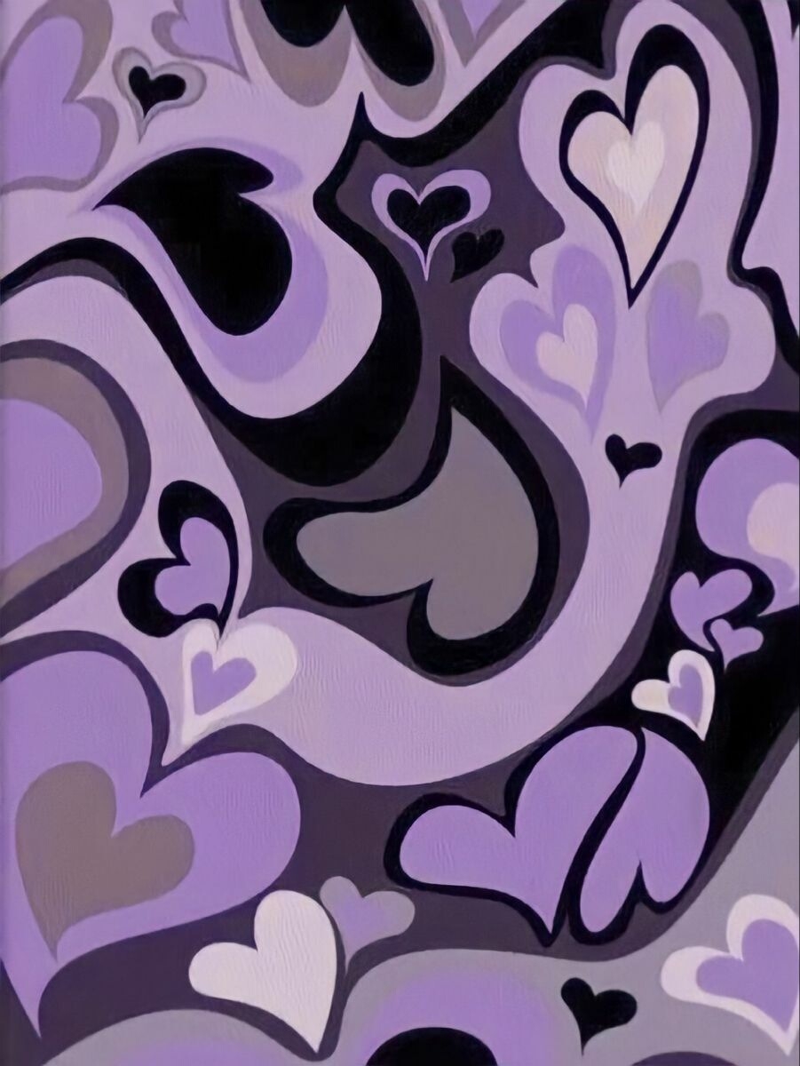 910x1200 purple heartpurple y2k y2kbackground image, Phone