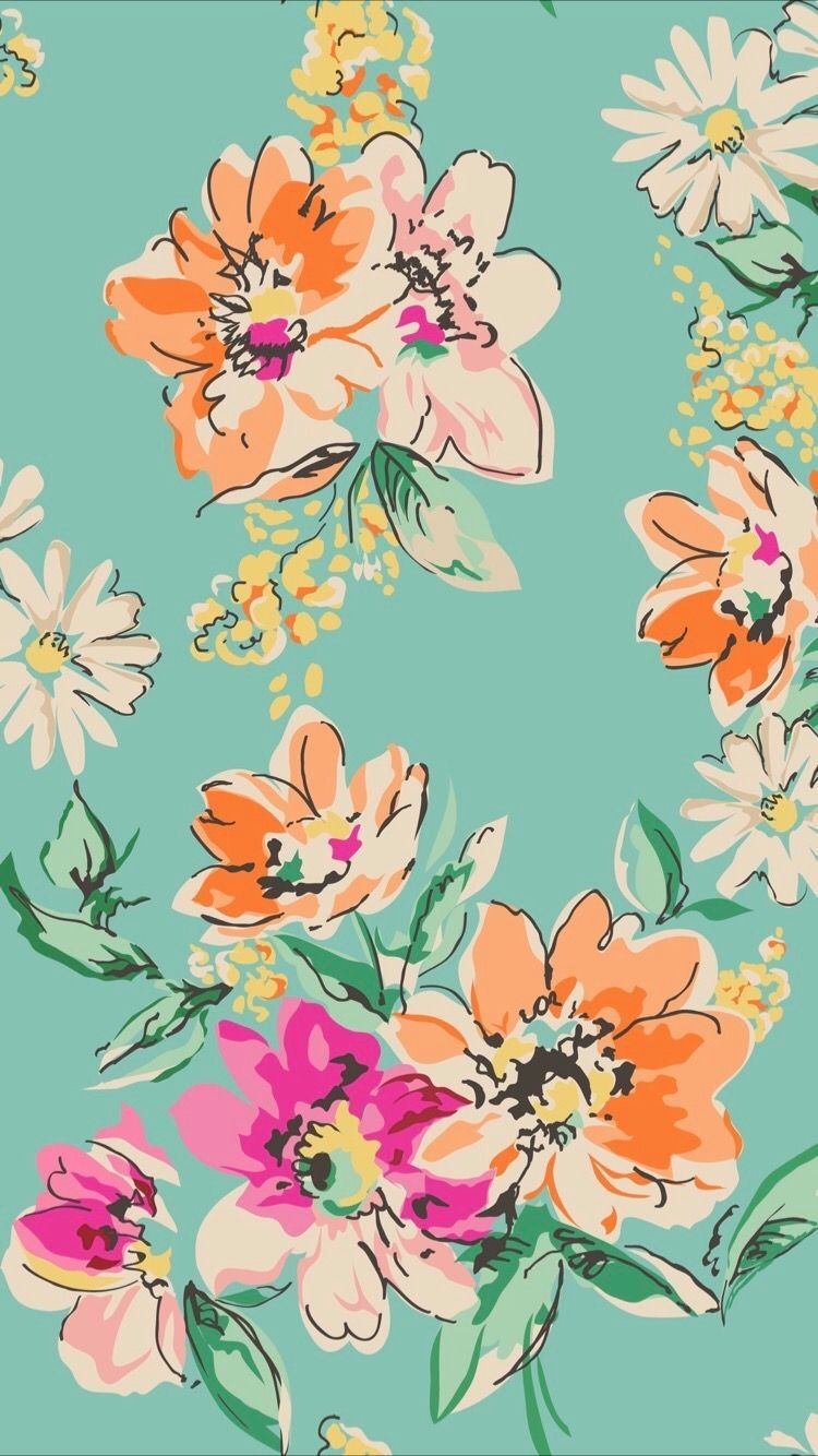 750x1340 Wallpaper. Floral wallpaper, Flower wallpaper, Pattern wallpaper, Phone