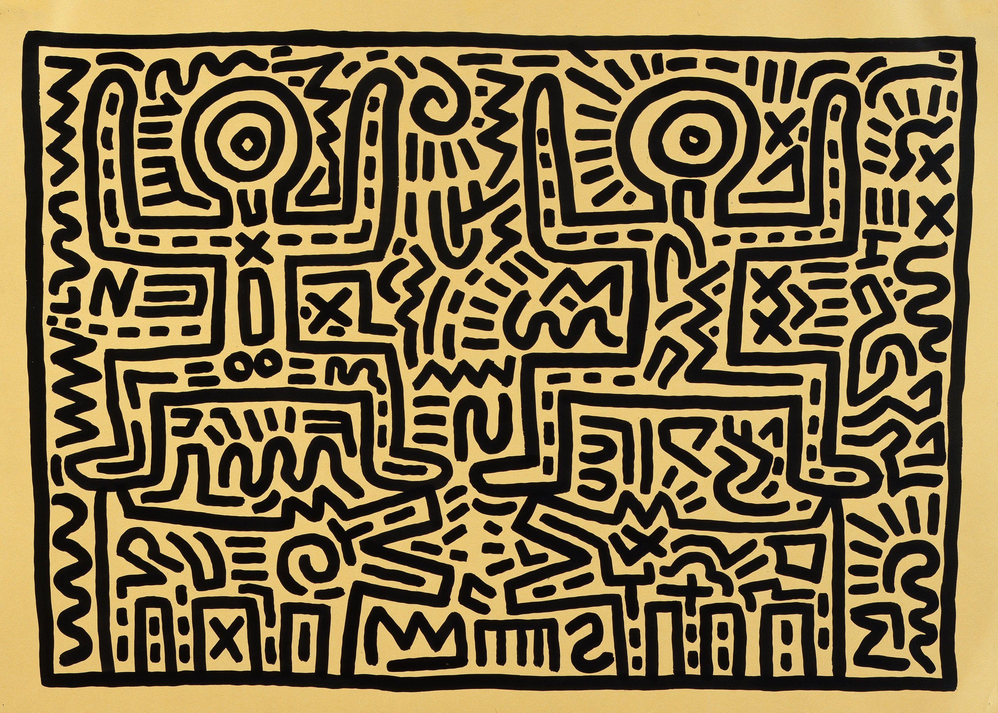 3470x2480 Expo, Les Hiéroglyphes de Keith Haring. Haring, Keith haring and Le, Desktop