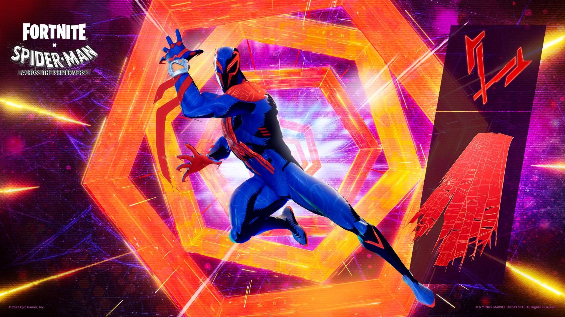 1920x1080 Fortnite Miles Morales And Spider Man 2099 Skins Debut Alongside Spider Verse Quests, Desktop