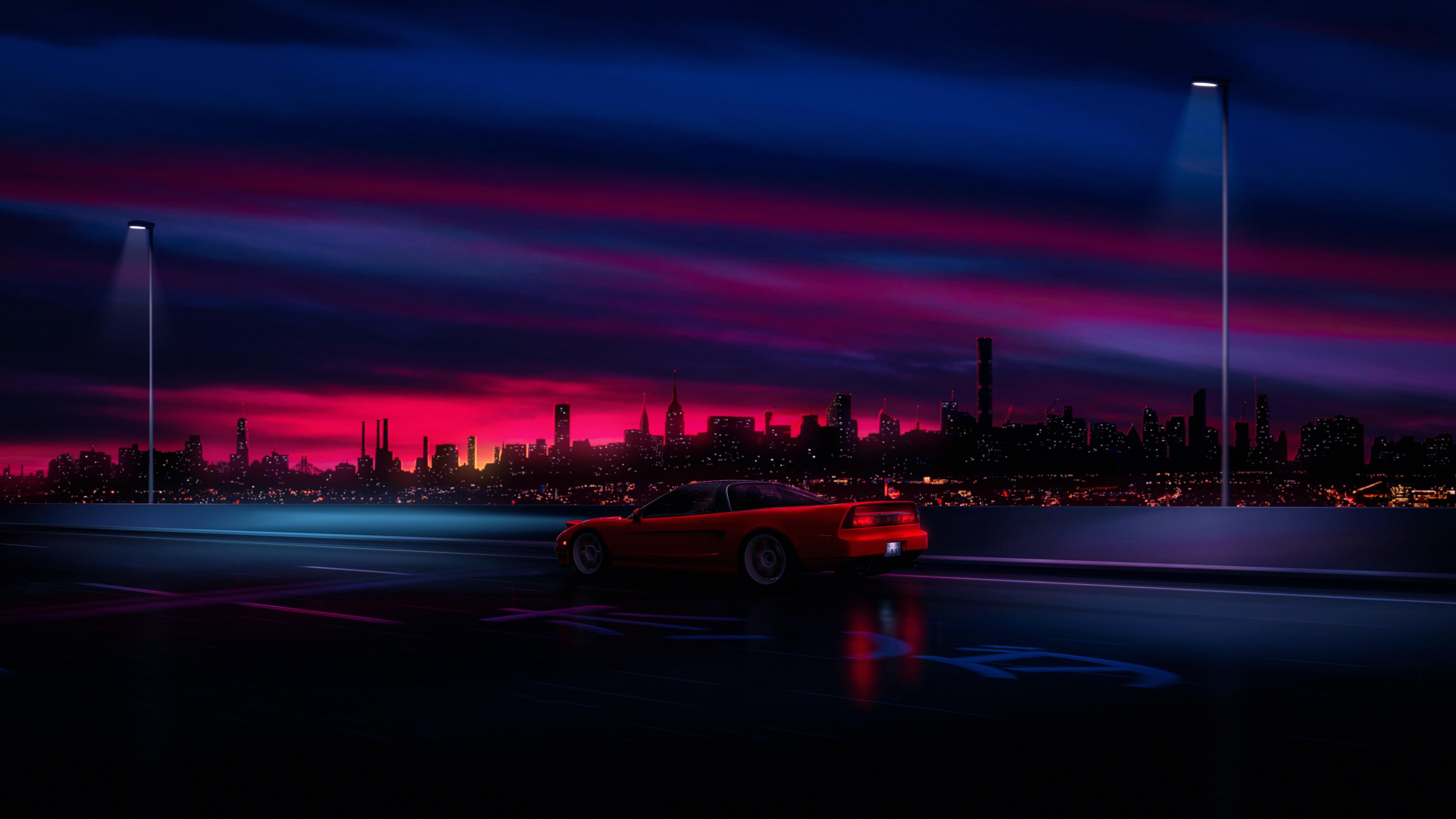 4670x2630 retrowave 4K wallpaper for your desktop or mobile screen free, Desktop