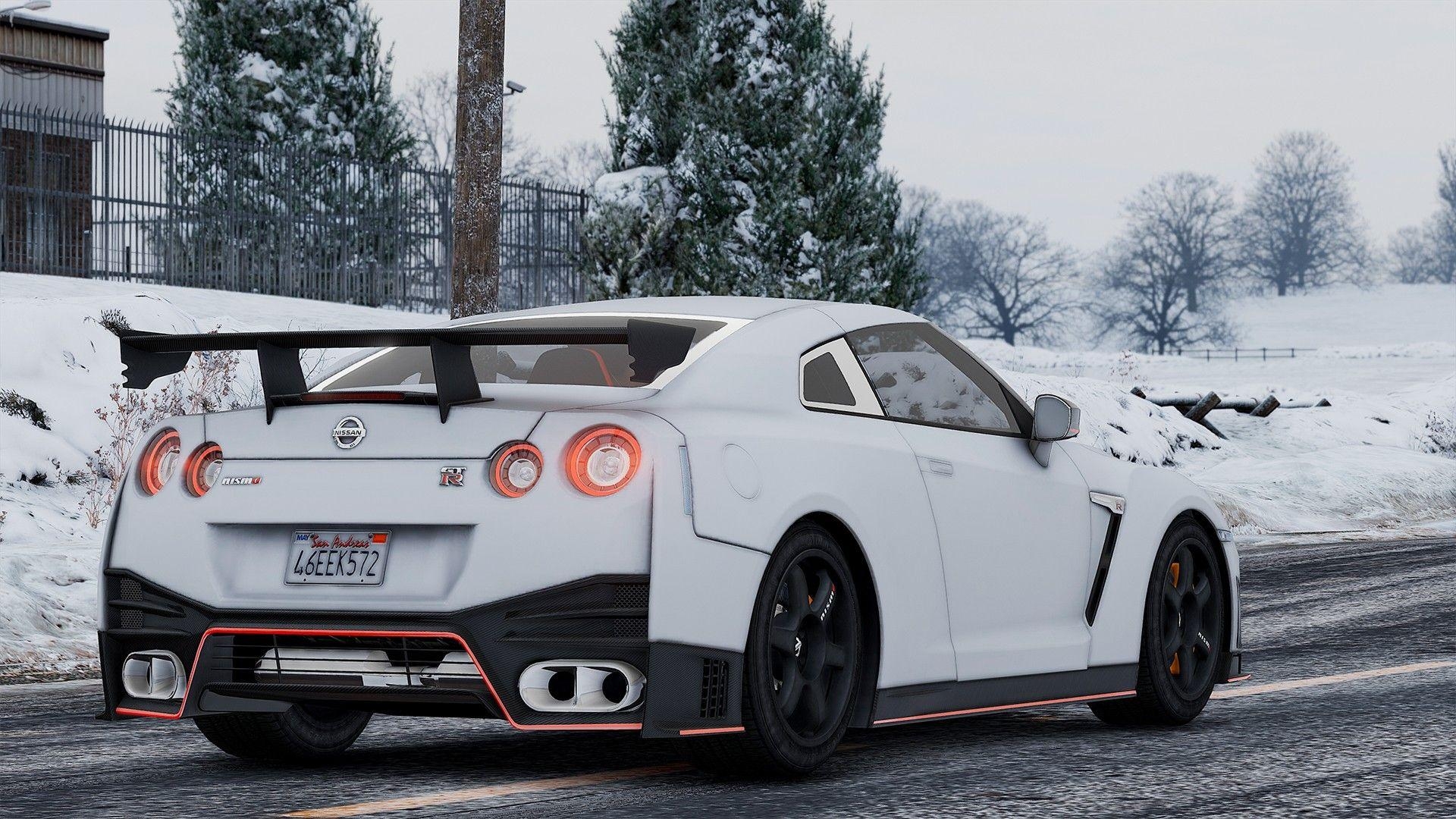 1920x1080 car, Grand Theft Auto V, Mods, Nissan GT R, Nissan GT R NISMO, Desktop