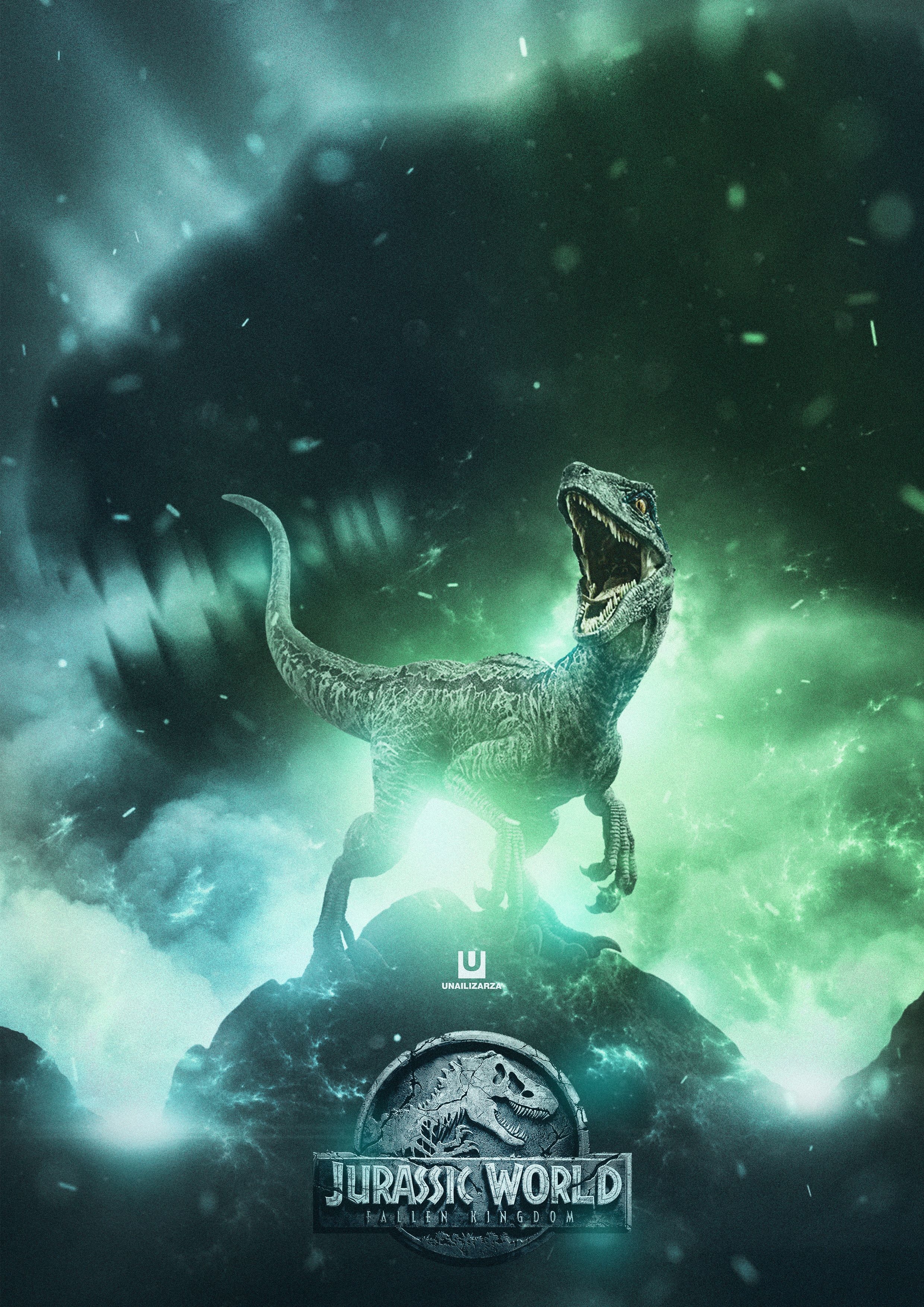 2480x3510 JURASSIC WORLD: BLUE Poster created by Unai Lizarza. Blue jurassic world, Jurassic world wallpaper, Jurassic world poster, Phone