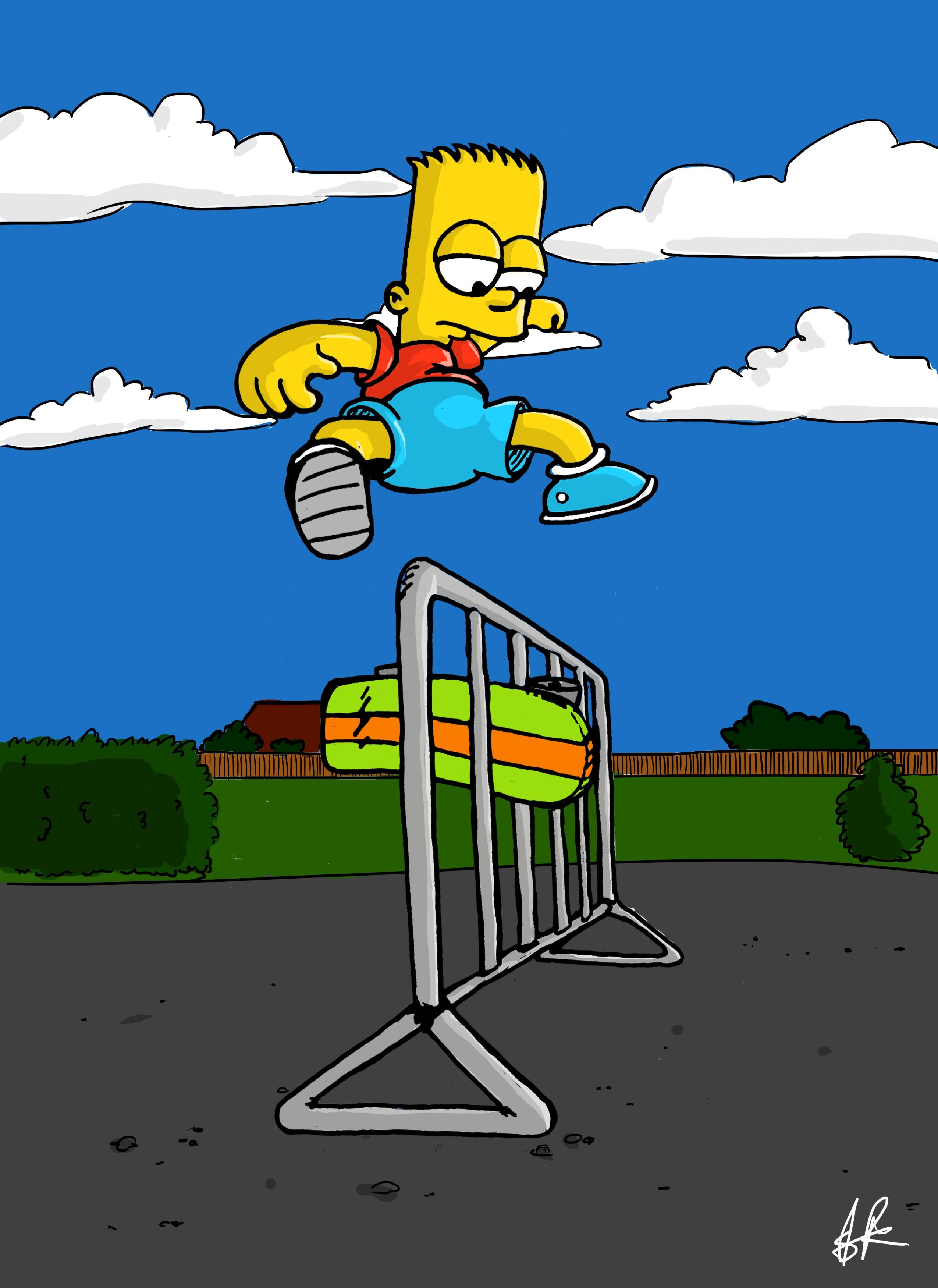 2550x3510 Hippy Kickflip By Bart Simpson, Phone