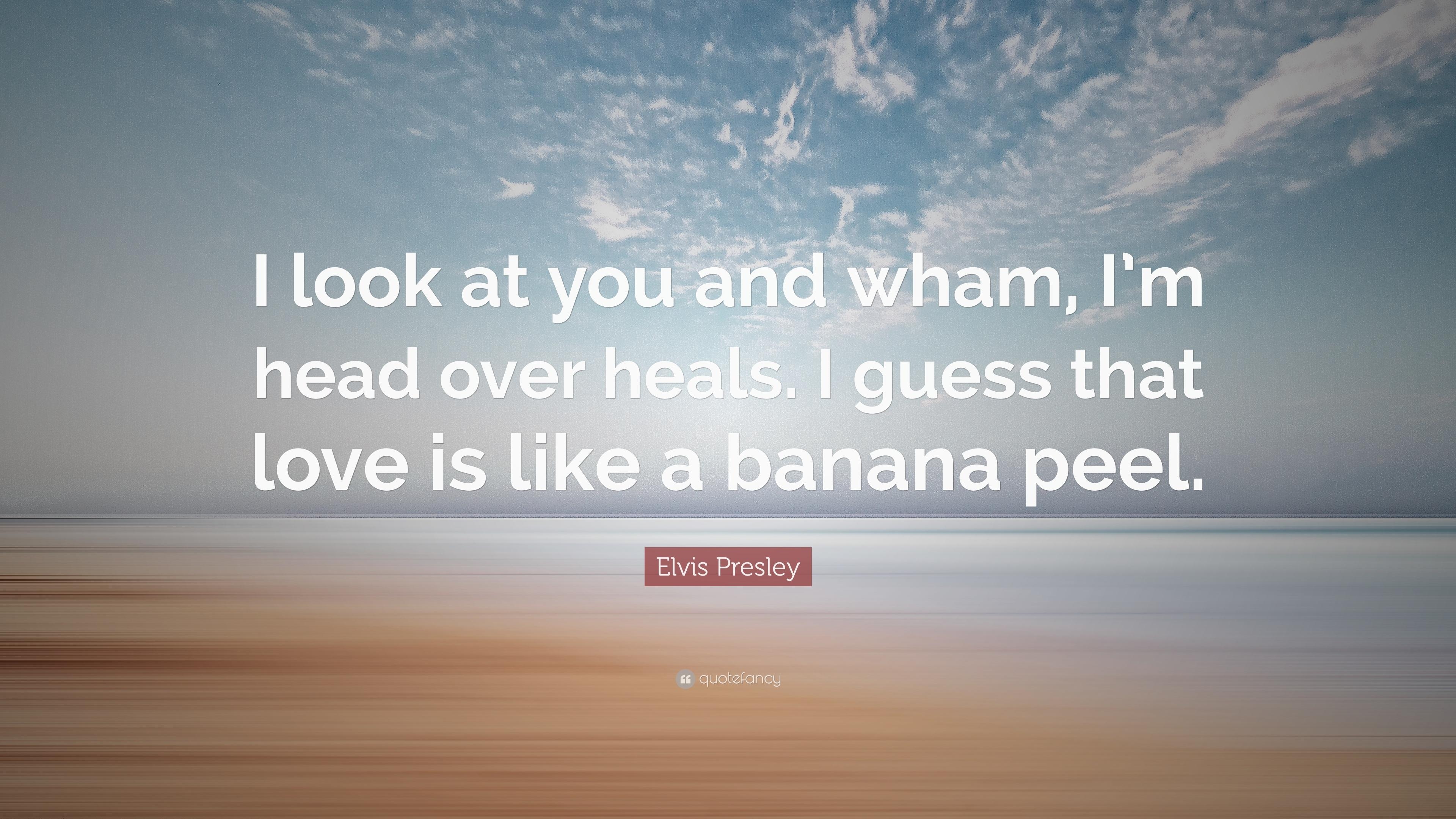 3840x2160 Elvis Presley Quote: “I look at you and wham, I'm head over heals. I, Desktop