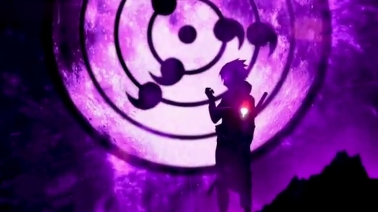 1280x720 Naruto: Sasuke Purple Background for PC and SMARTPHONE, Desktop