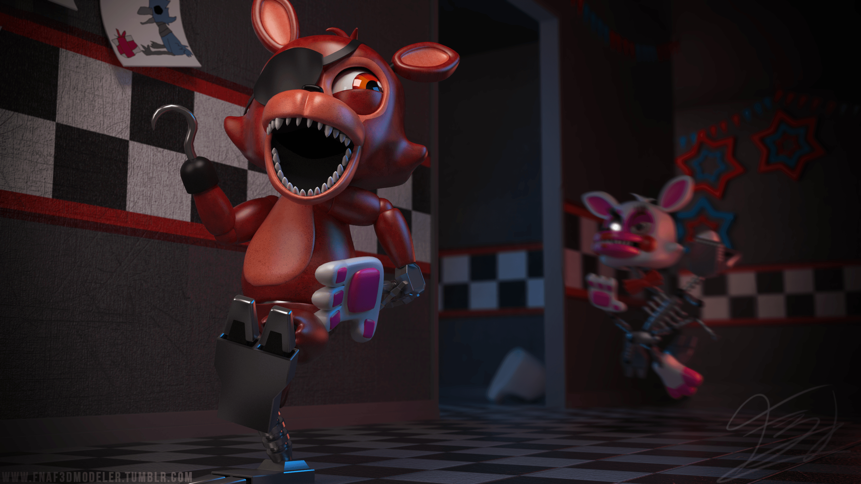 3000x1690 FNAF WORLD Adventure Foxy Wallpaper, Desktop