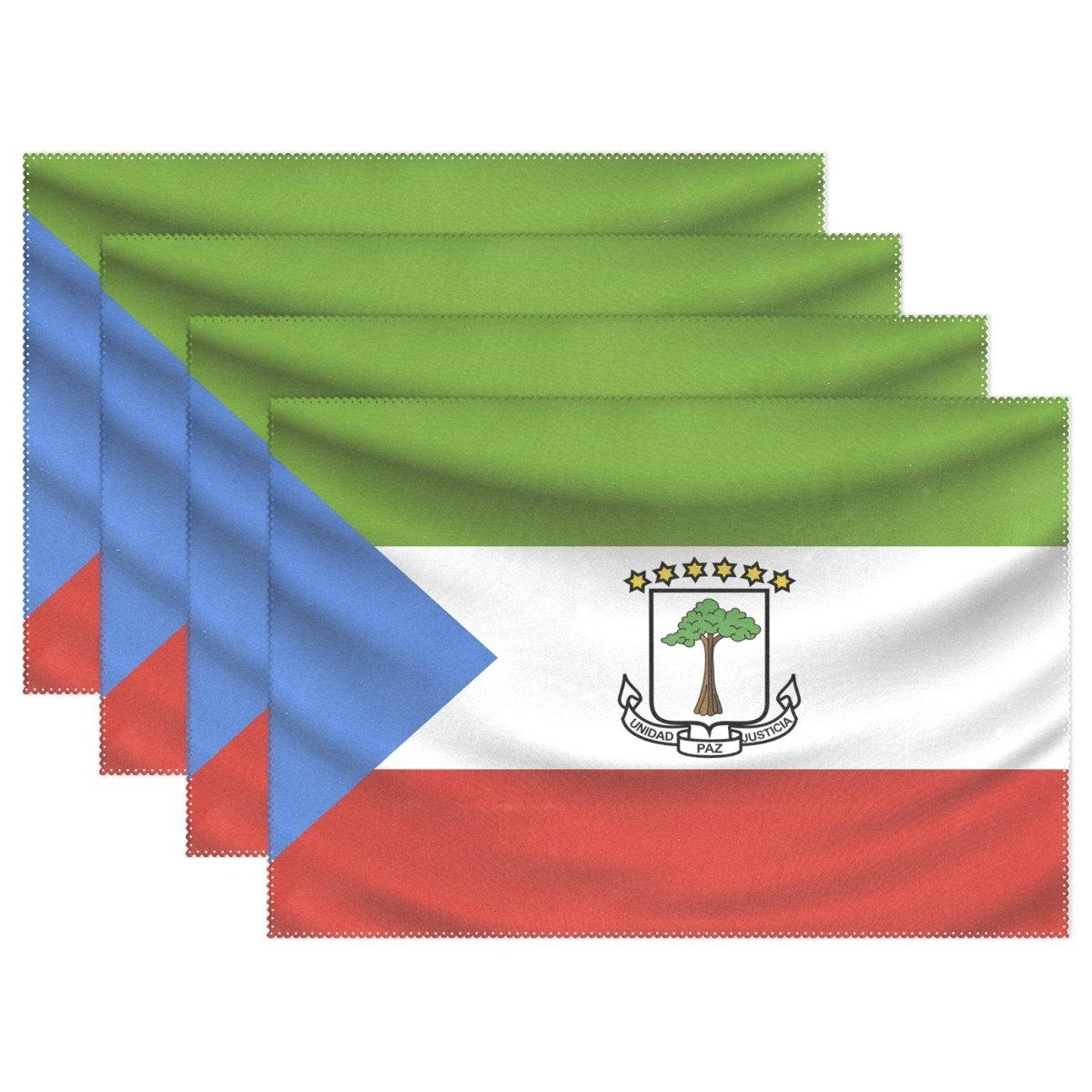 1200x1200 CoolPrintAll Equatorial Guinea Flag Placemat Table Mat, Phone