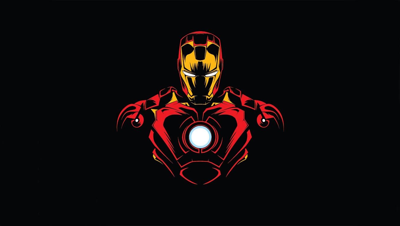 1360x770 Iron Man Minimalist Desktop Laptop HD Wallpaper, HD, Desktop