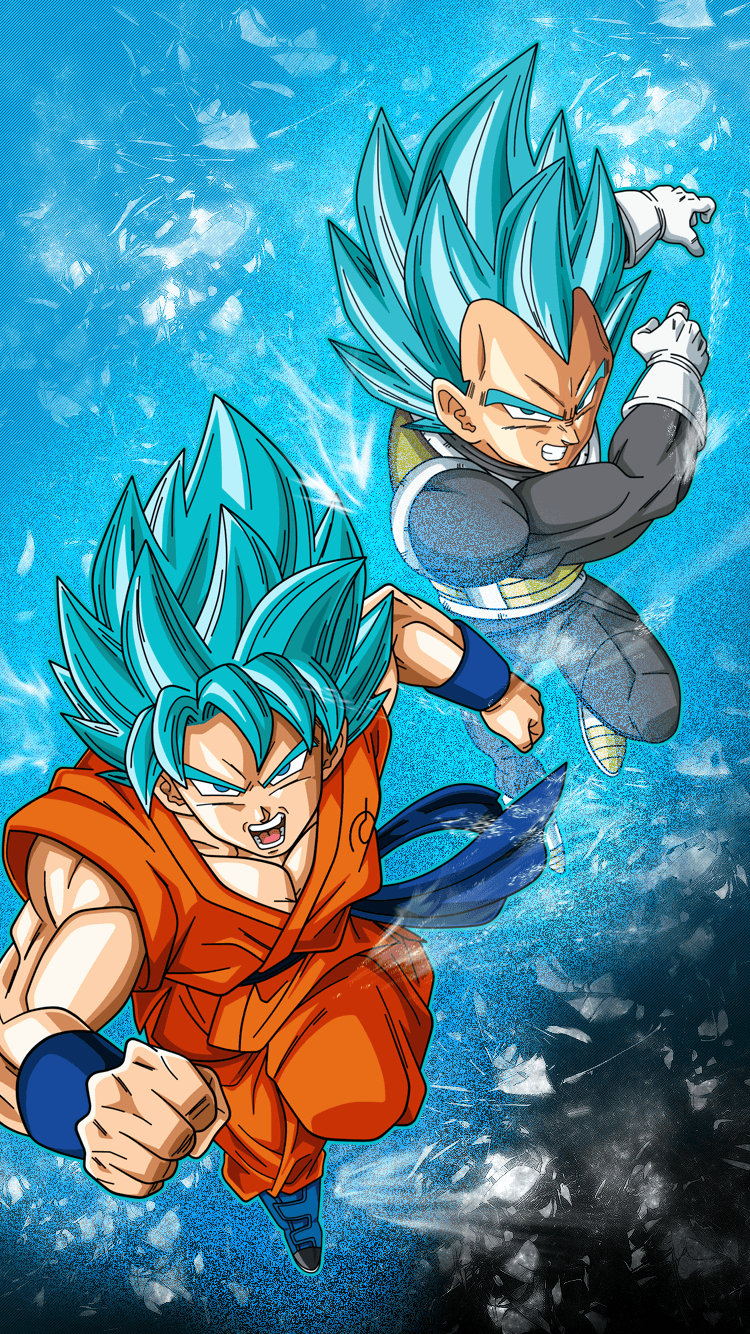 750x1340 Made a lockscreen wallpaper for DBZ, featuring SSGSS Goku, Phone