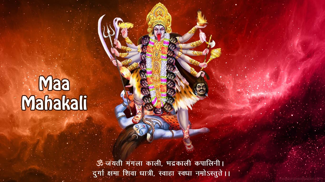 1370x770 Maa Kali Wallpaper, Goddess kali Photo, Kali mata Image, Desktop