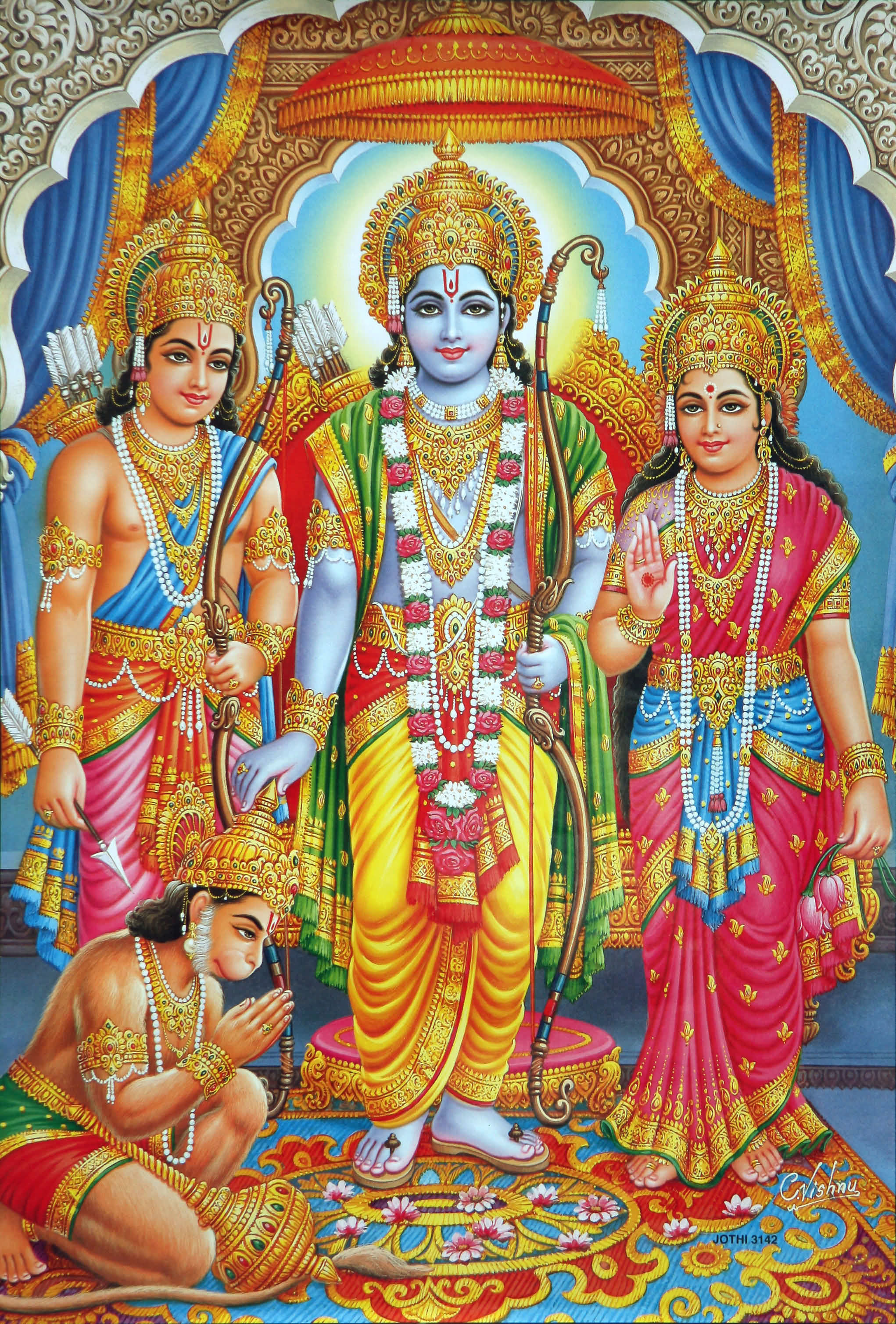 2050x3020 Lord Rama HD Image for Mobile & Desktop Wallpaper, Phone