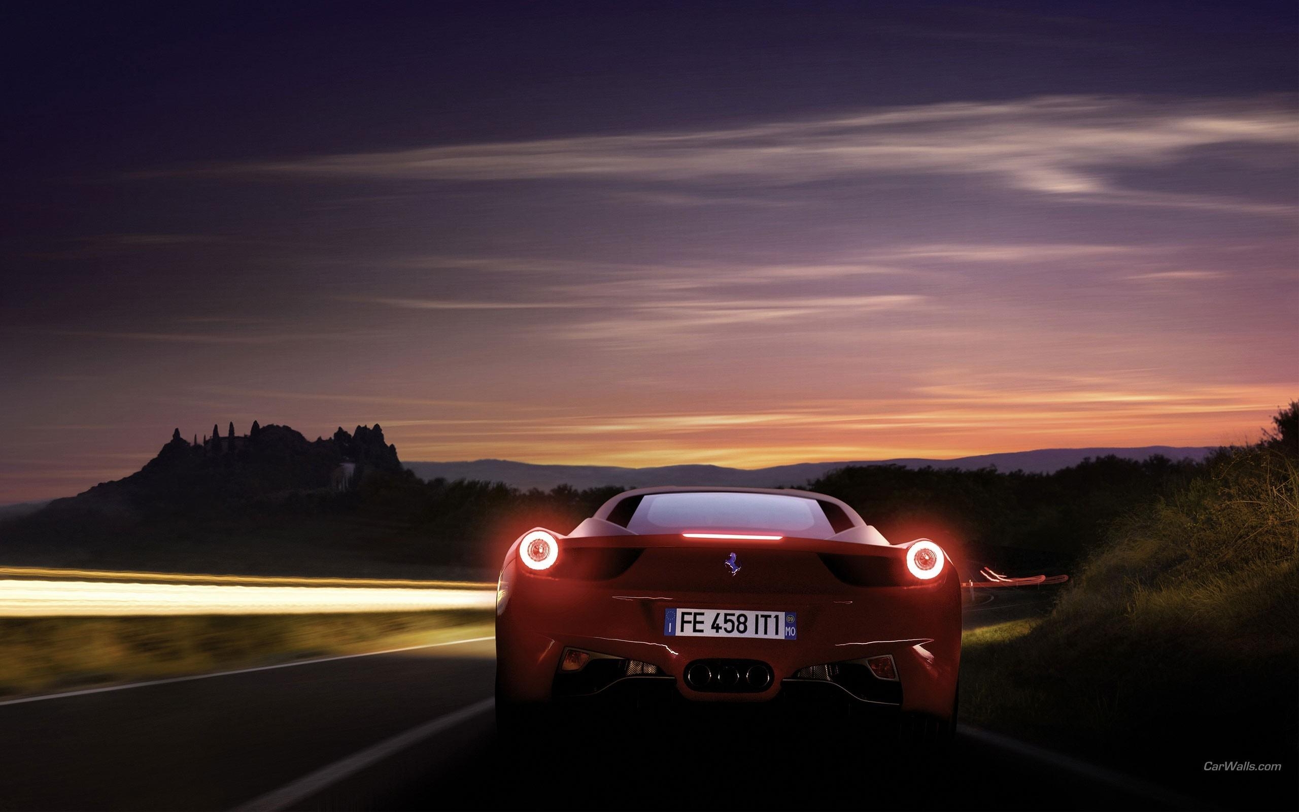 2560x1600 Ferrari 458 italia cars rear view wallpaper, Desktop