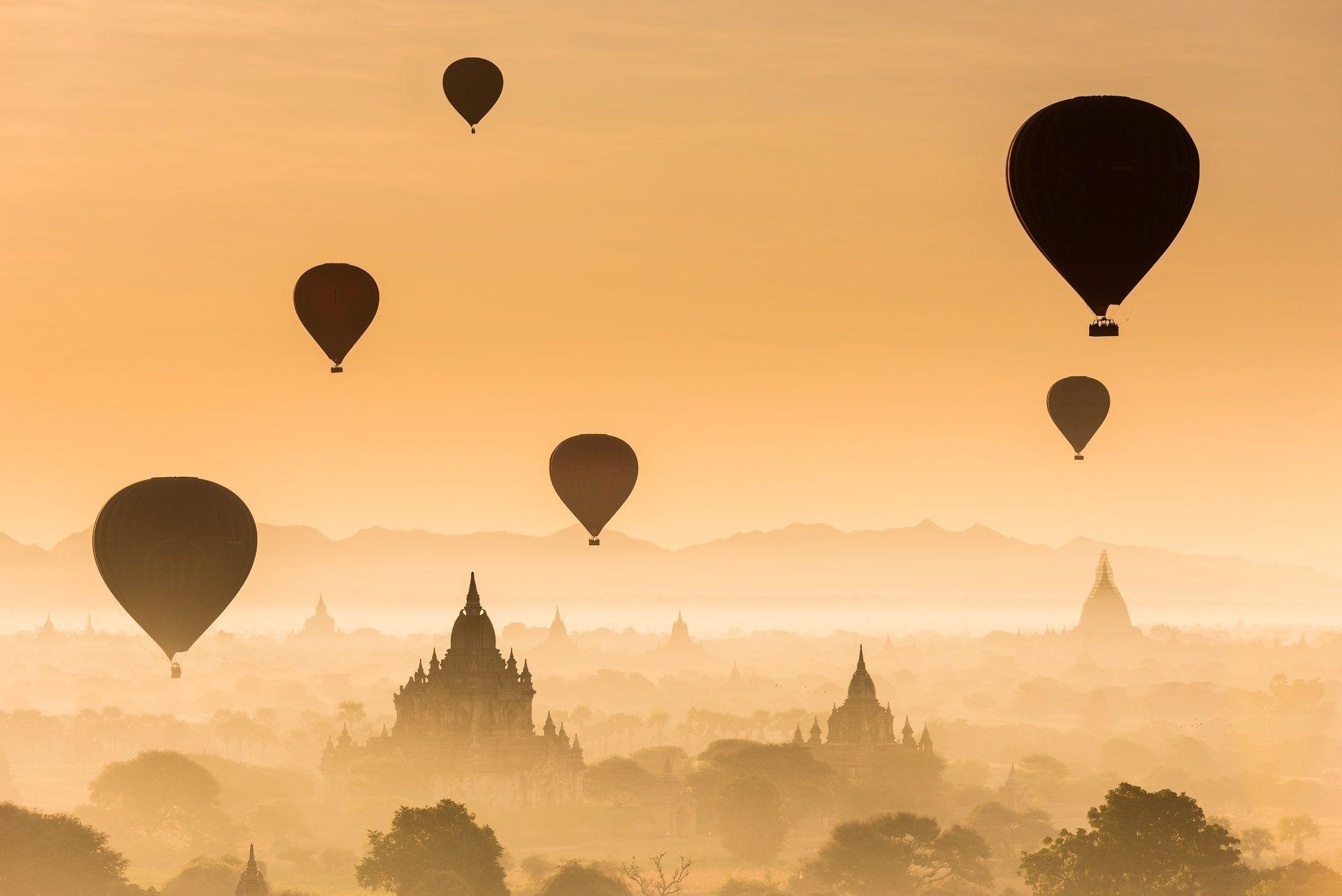 1920x1290 myanmar burma the lost town old architecture sunset forest temple, Desktop