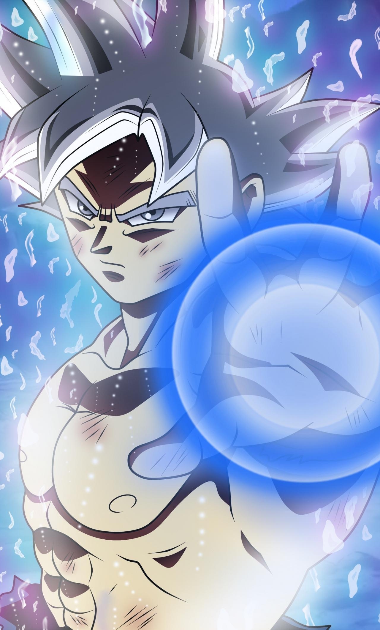 1280x2120 Download wallpaper  ultra instinct, dragon ball, anime boy, angry, son goku, iphone 6 plus,  HD background, 4564, Phone