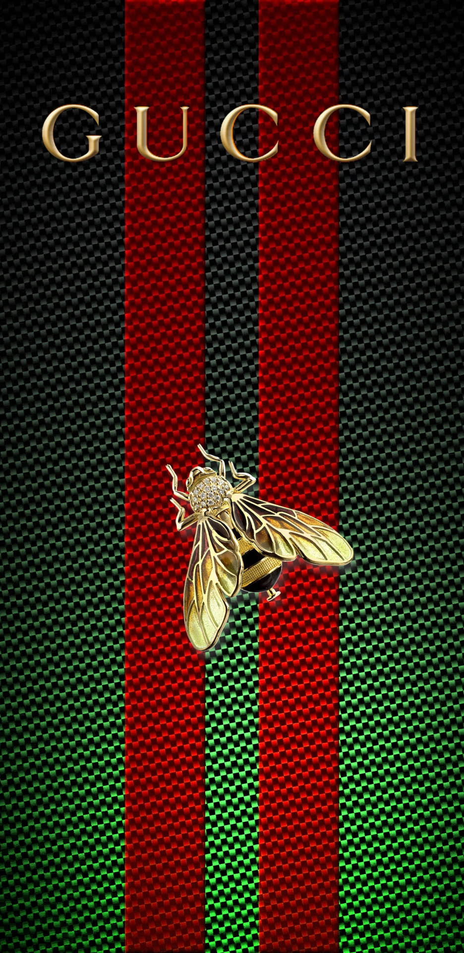 940x1920 Download Gold Bee Gucci iPhone Wallpaper, Phone