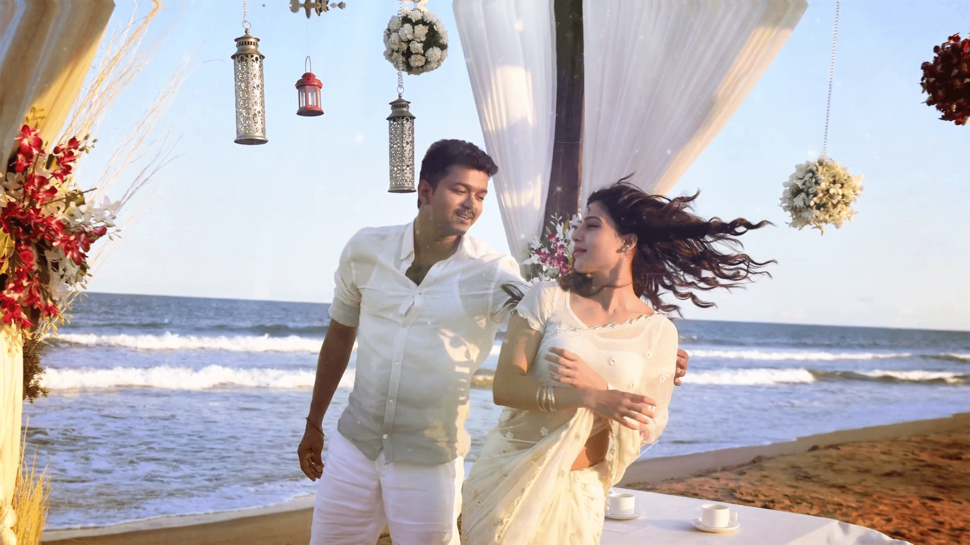 1920x1080 Theri Vijay Samantha Romantic Love Couple wallpaper, Desktop