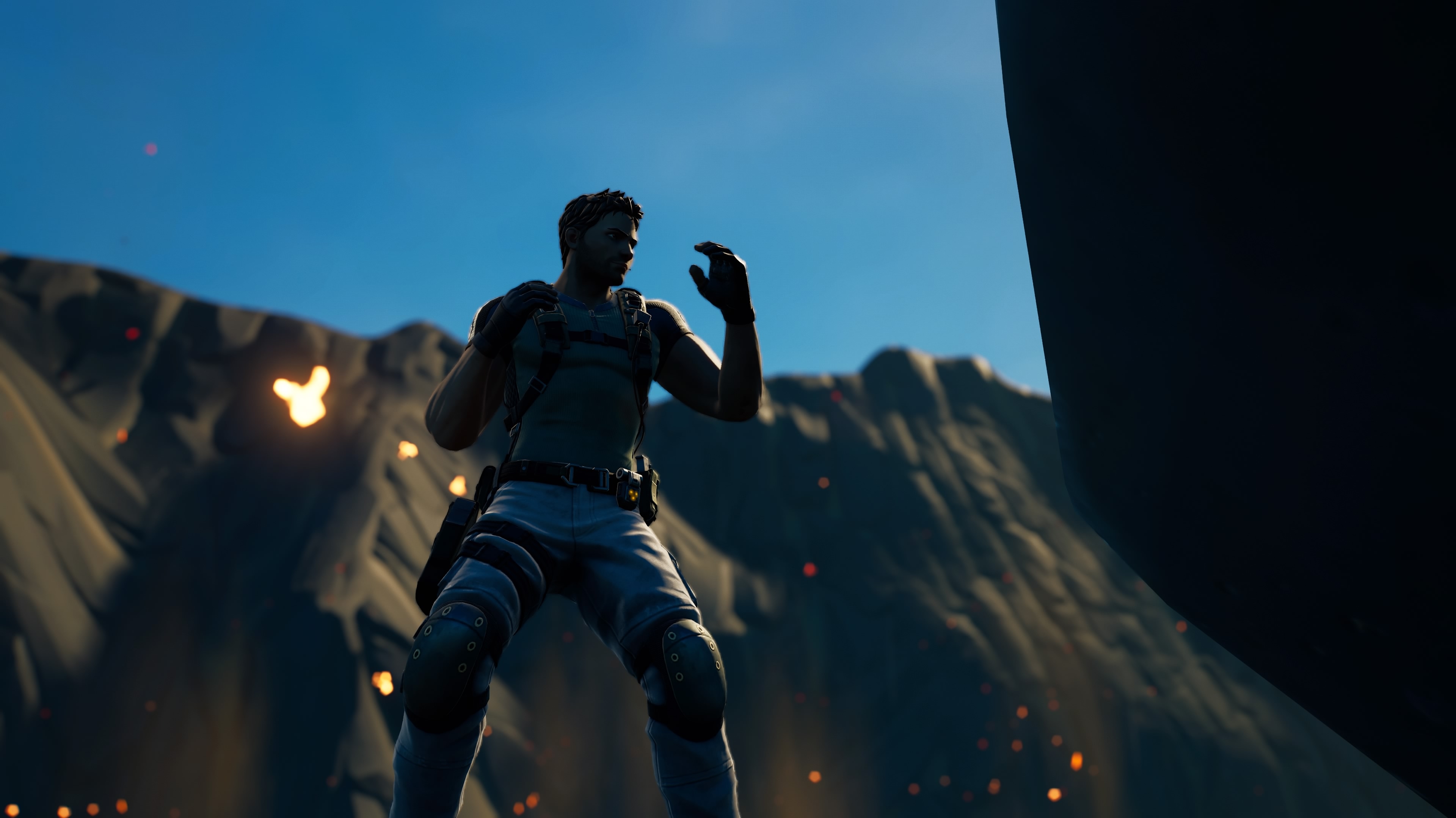 3840x2160 Chris Redfield Fortnite wallpaper, Desktop