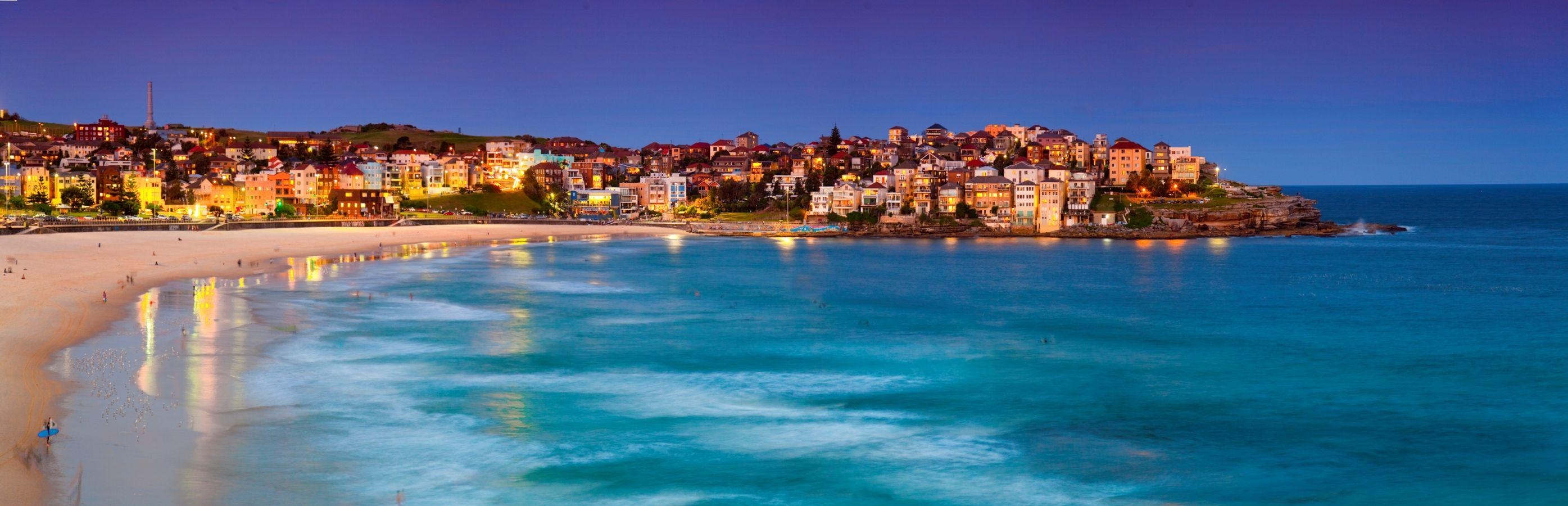 2790x900 Bondi Beach, Australia. Places to see. Bondi beach, Dual Screen