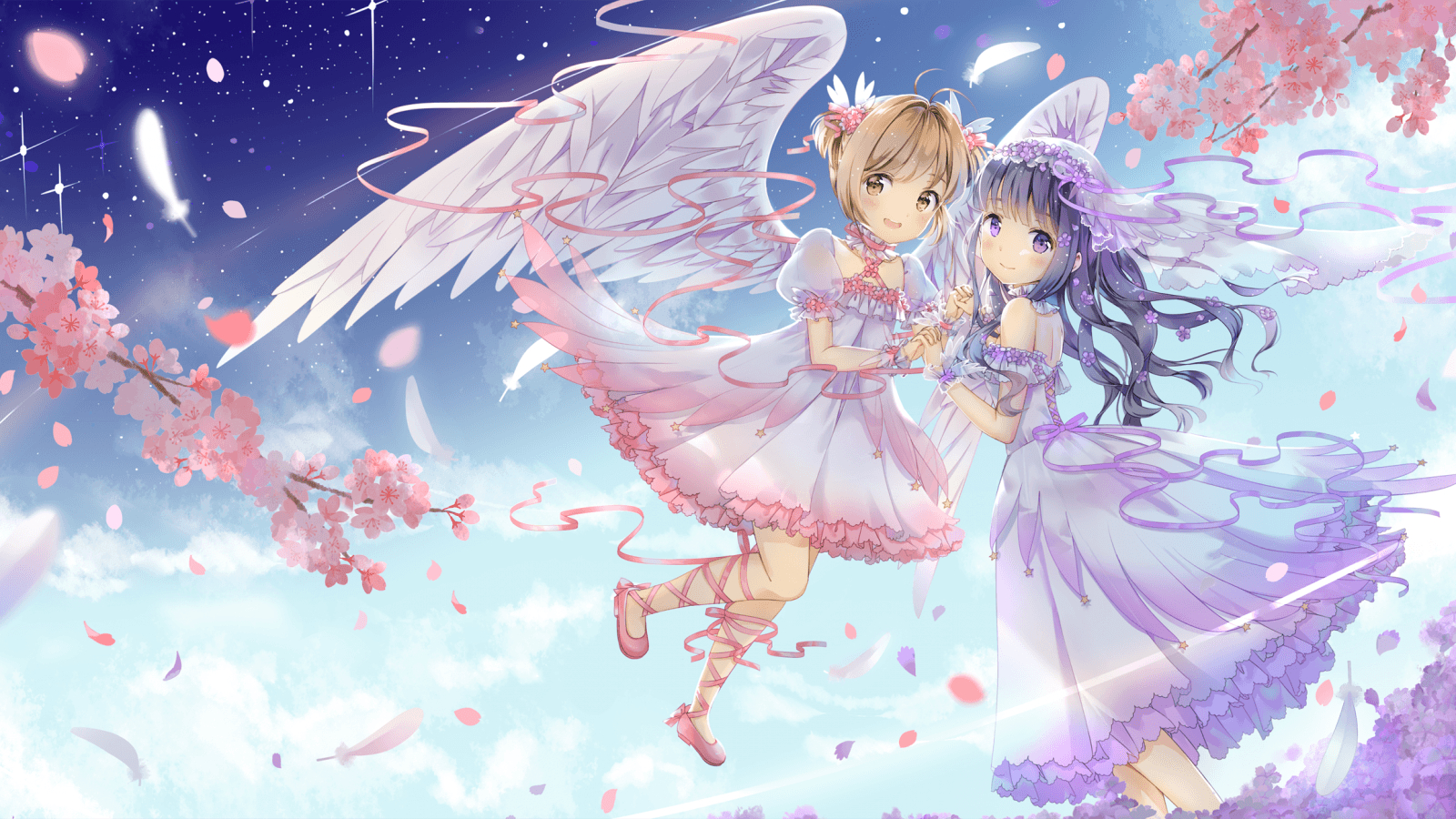 1600x900 Download  Cardcaptor Sakura, Kinomoto Sakura, Daidouji, Desktop