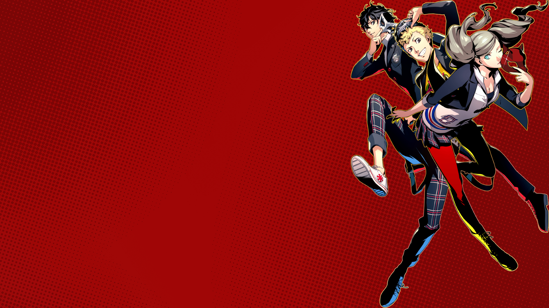 1920x1080 I made some wallpaper from the character art for P5R, if anyone's interested. Links in comments, Desktop