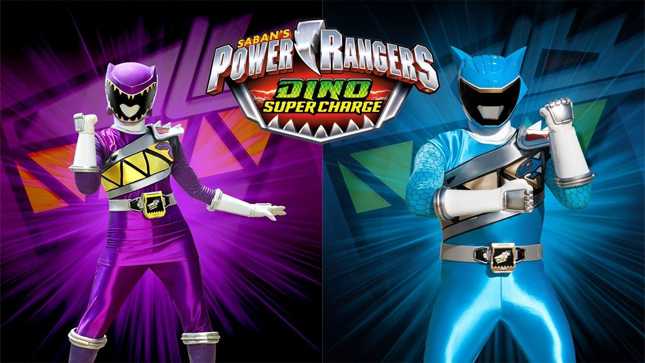 1280x720 Power Rangers Dino Super Charge Scanner App Update (Purple and Aqua Rangers), Desktop