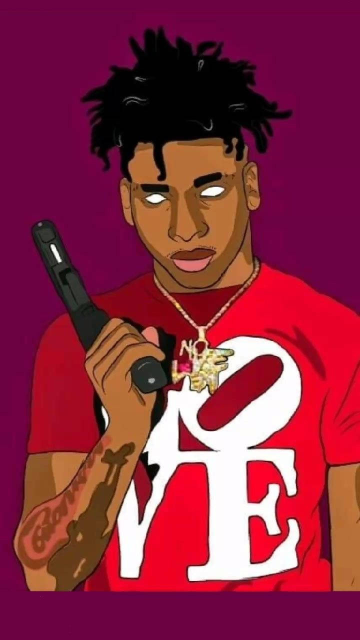 720x1280 Nle Choppa Cartoon Picture, Phone