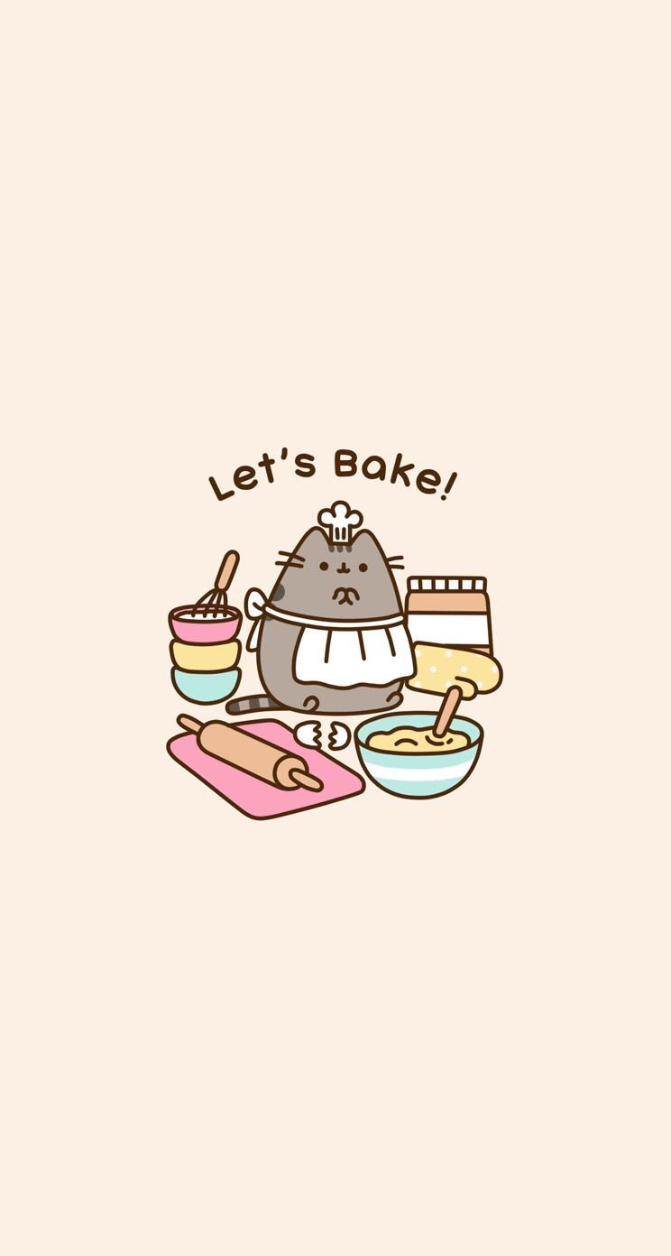 750x1400 pusheen #wallpaper #phone #background #baking. Pusheen cute, Pusheen cat, Cute cartoon wallpaper, Phone