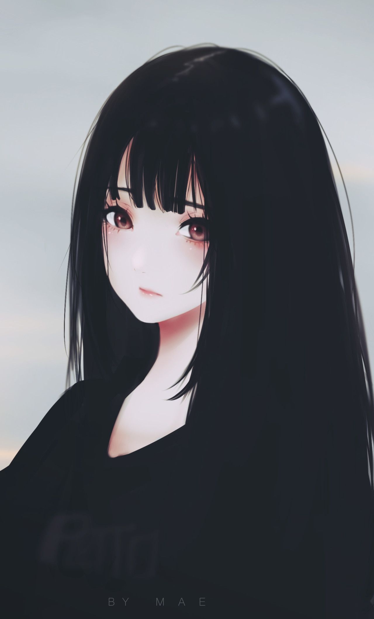 1280x2120 Sad Anime Girl Wallpaper iPhone, Phone